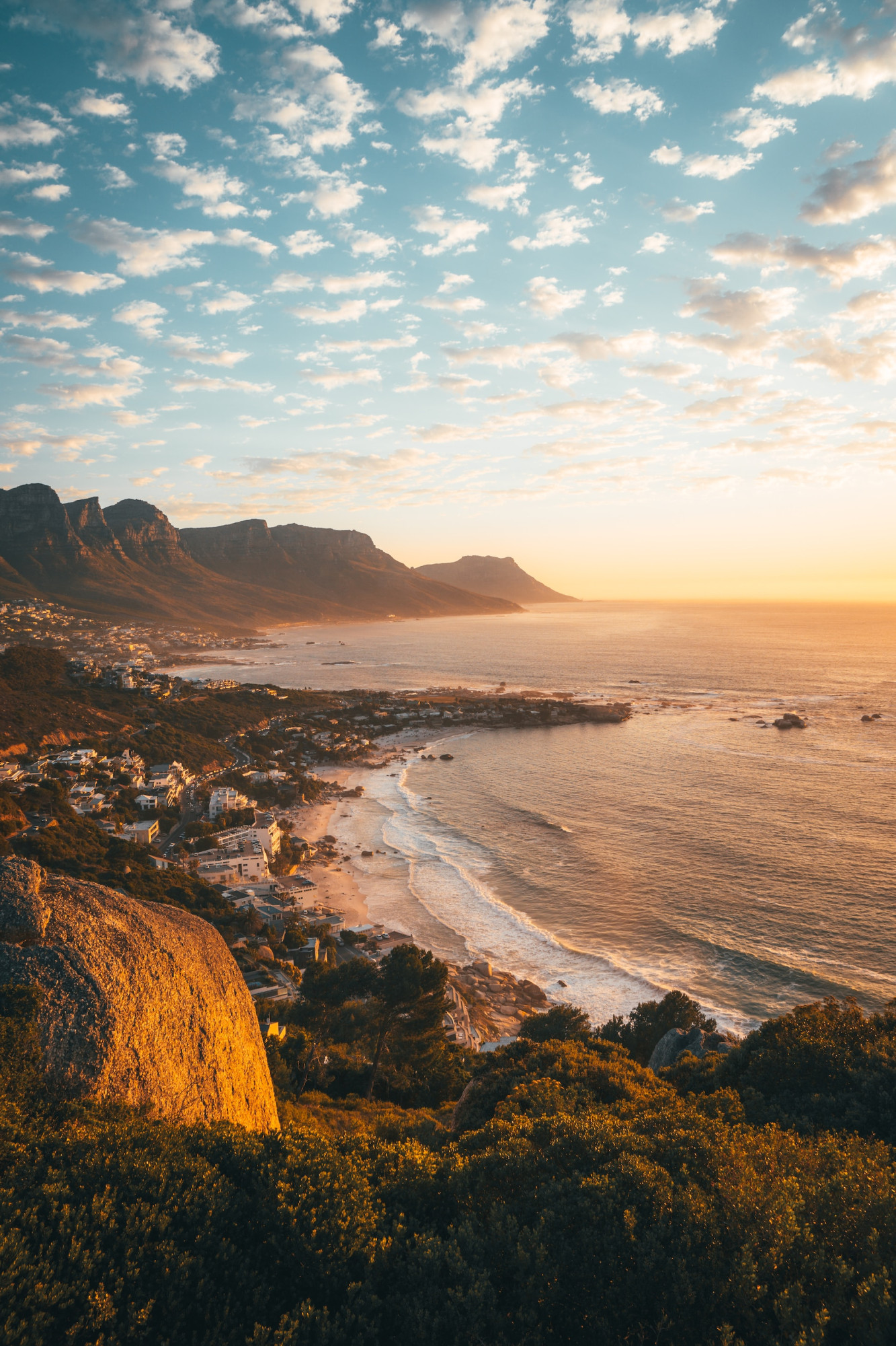 Zuid-Afrika kust bij Kaapstad.