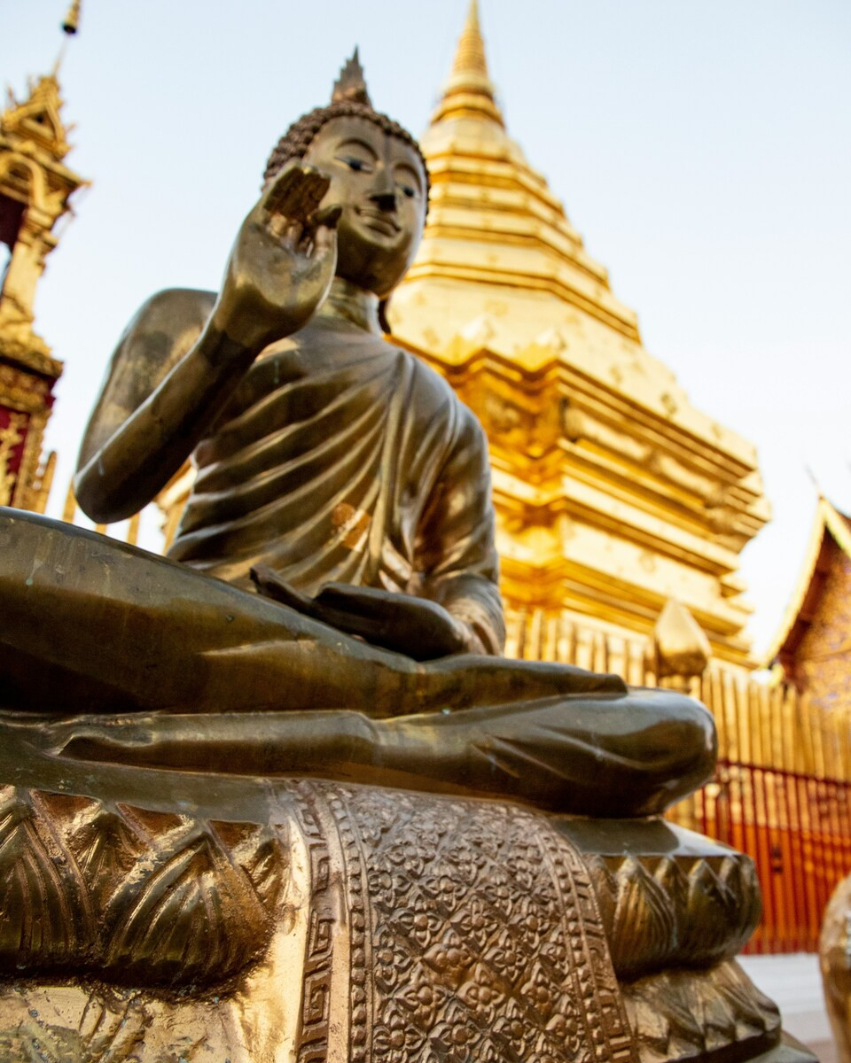 Doi Suthep met Buddha beeld in Thailand