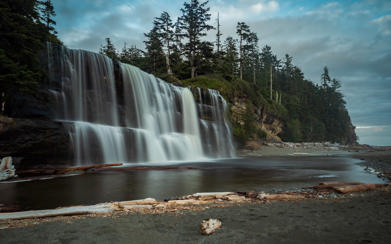 Watervallen in British Columbia, Canada