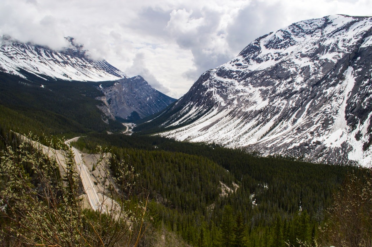 Icefields Parkway in Canada