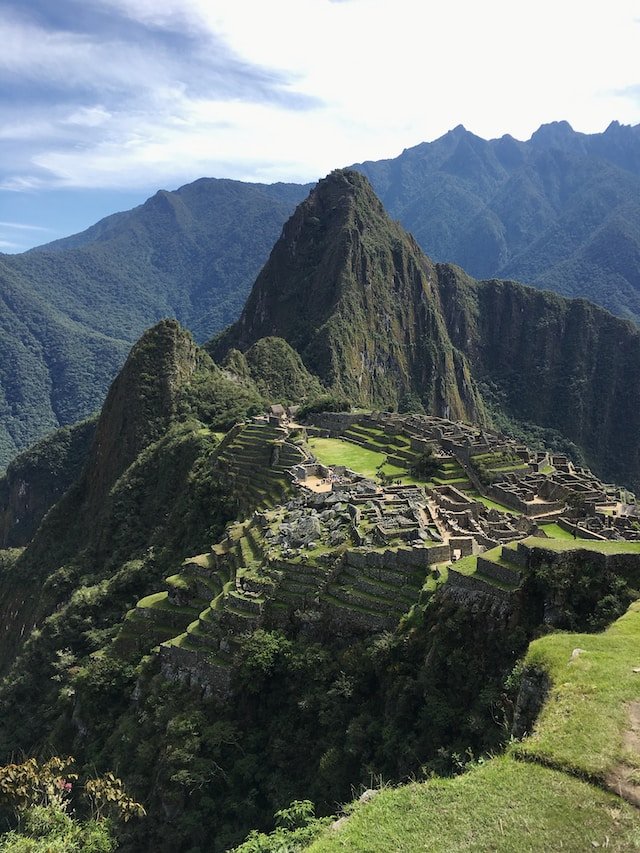 Machu Picchu vanuit de lucht