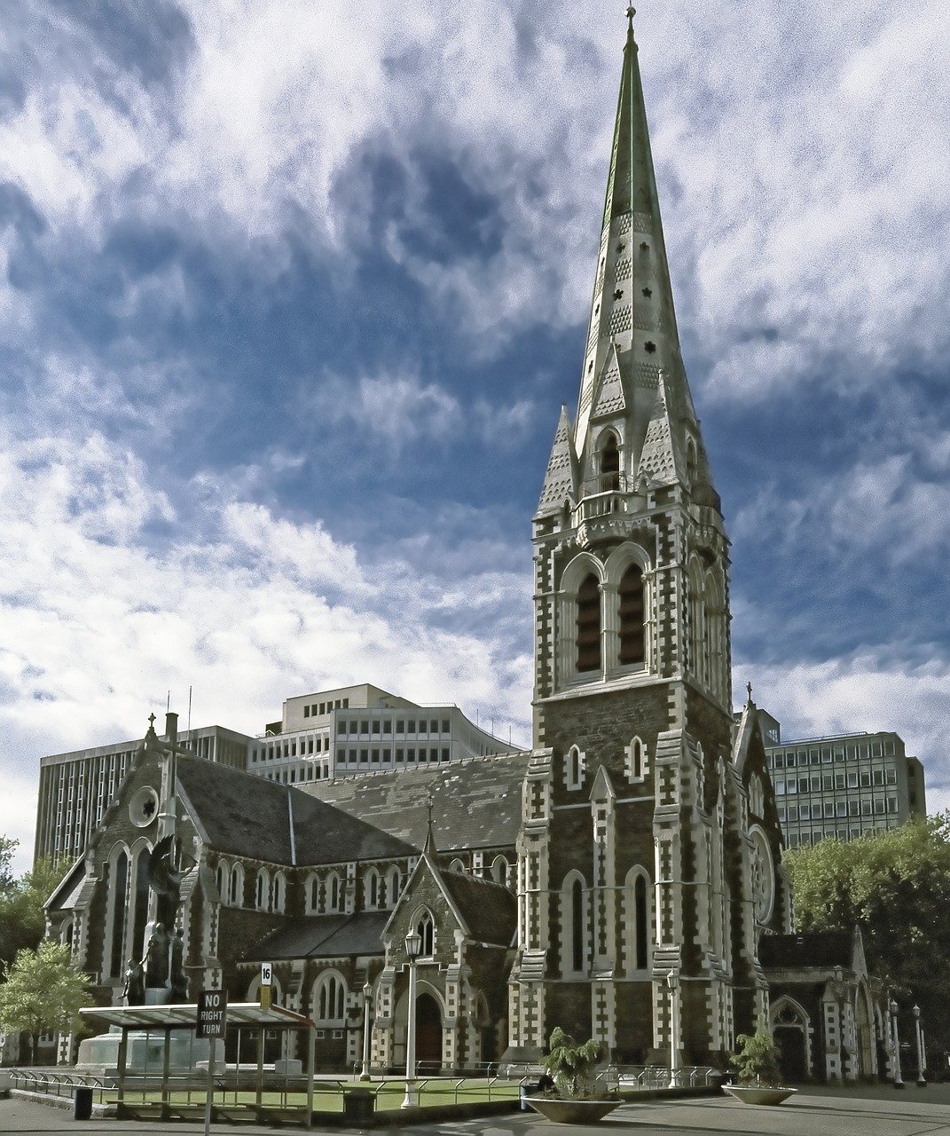 Kathedraal van Christchurch in Nieuw-Zeeland