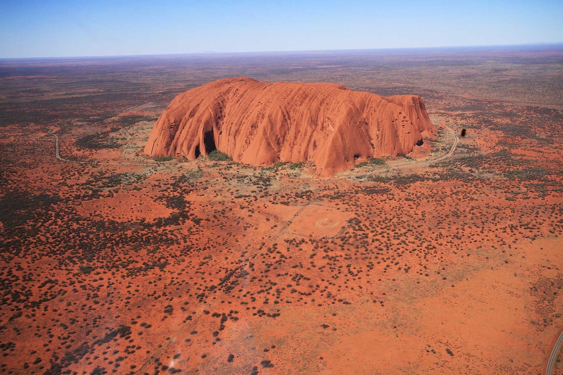 Uluru vanuit de lucht