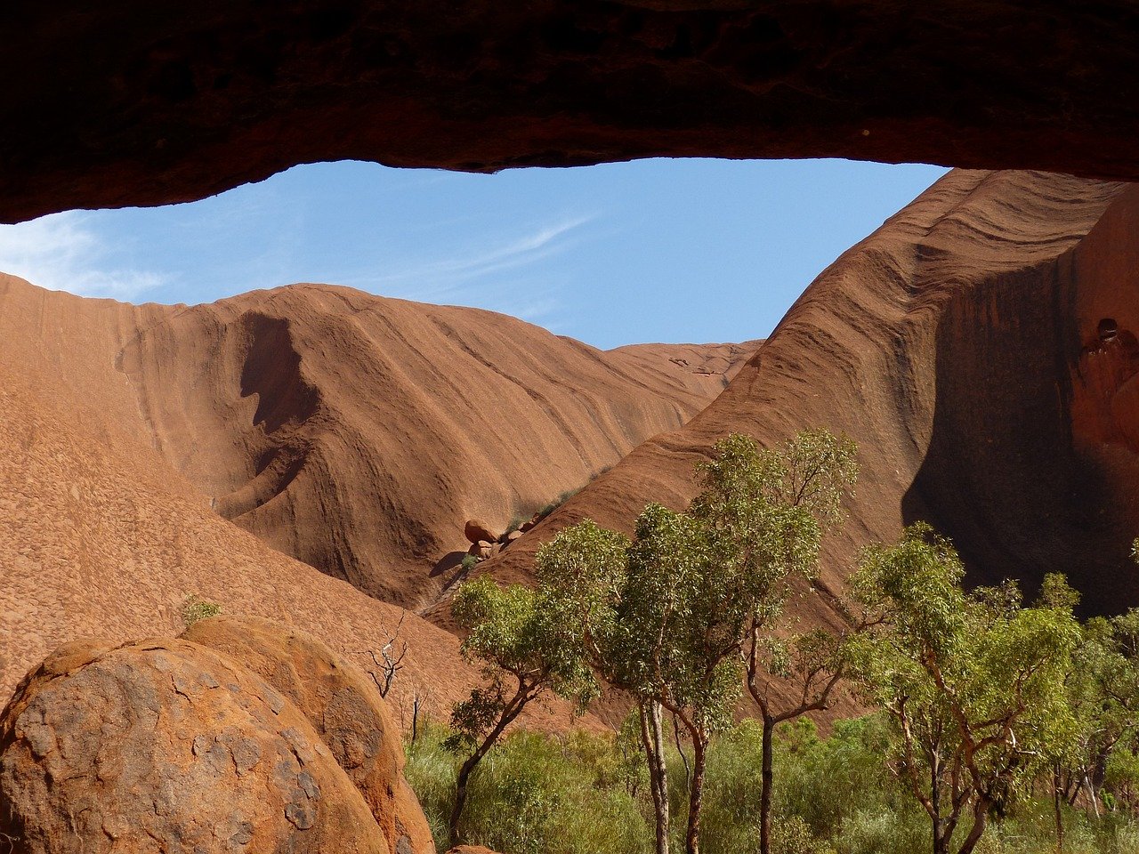 De omgeving van Uluru