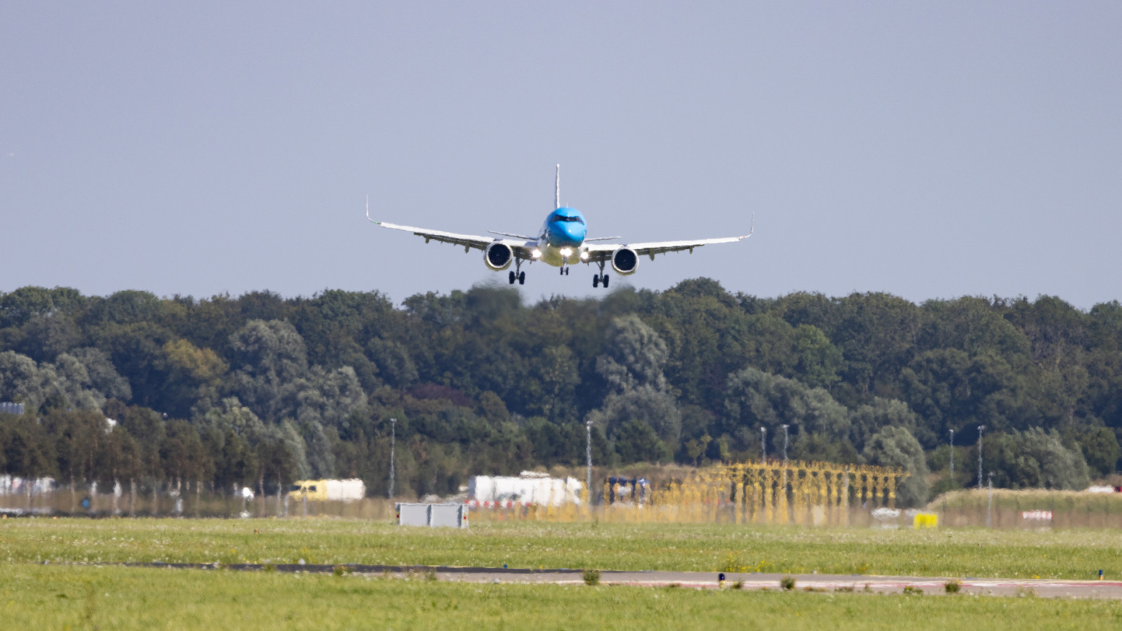 KLM A321neo in de lucht