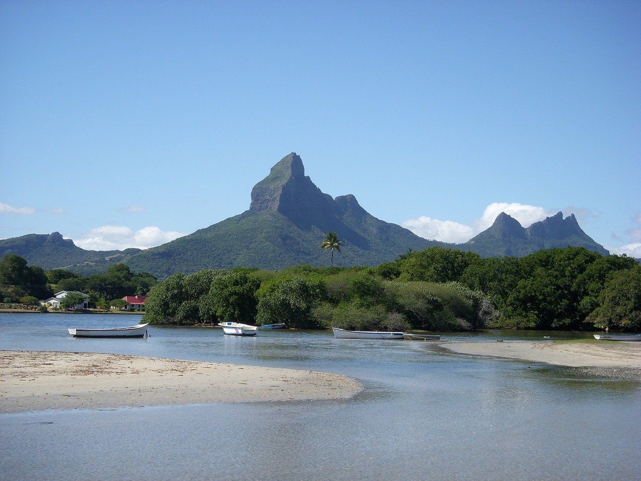 Berglandschap in Mauritius