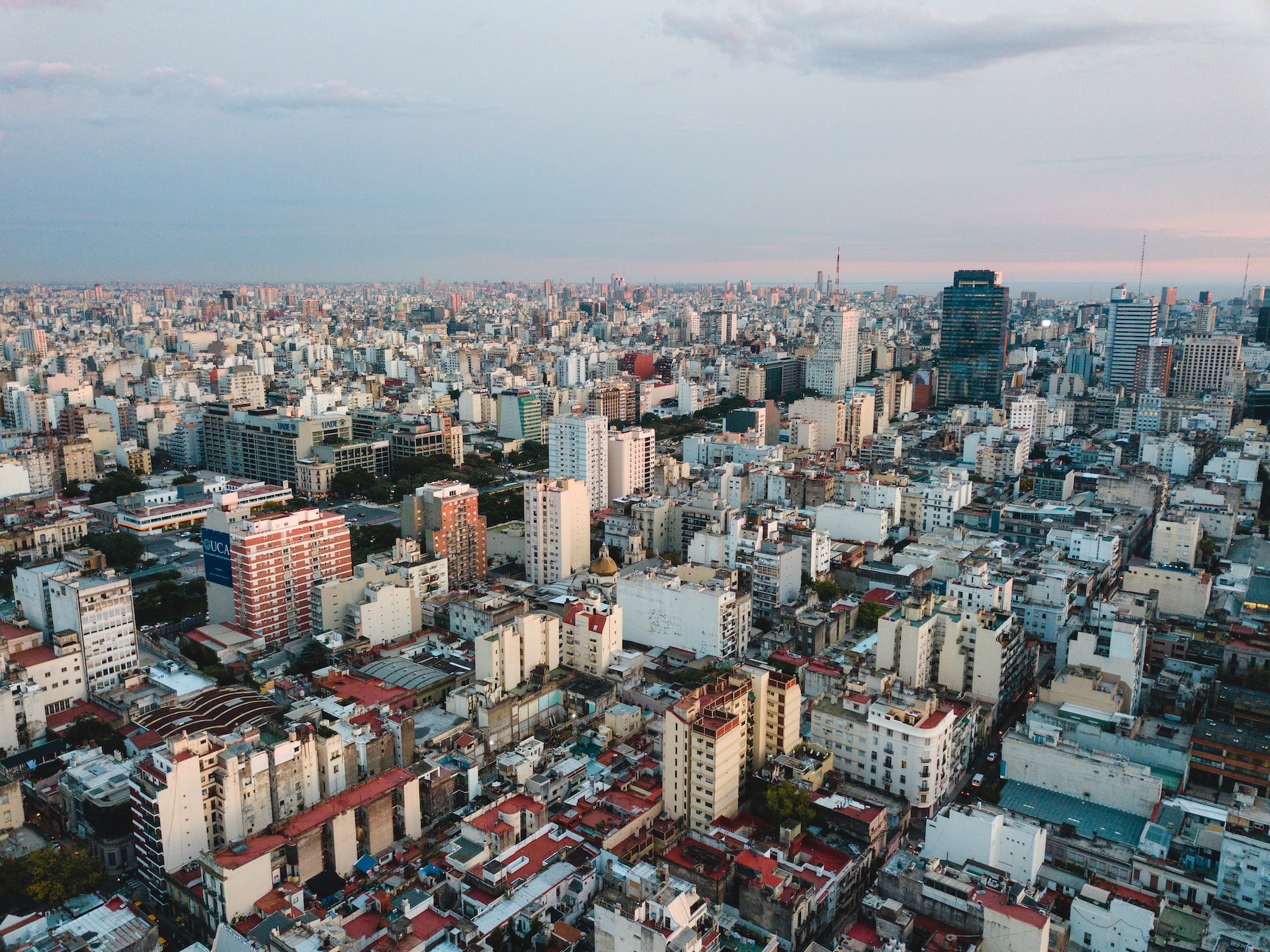 Buenos Aires vanuit de lucht