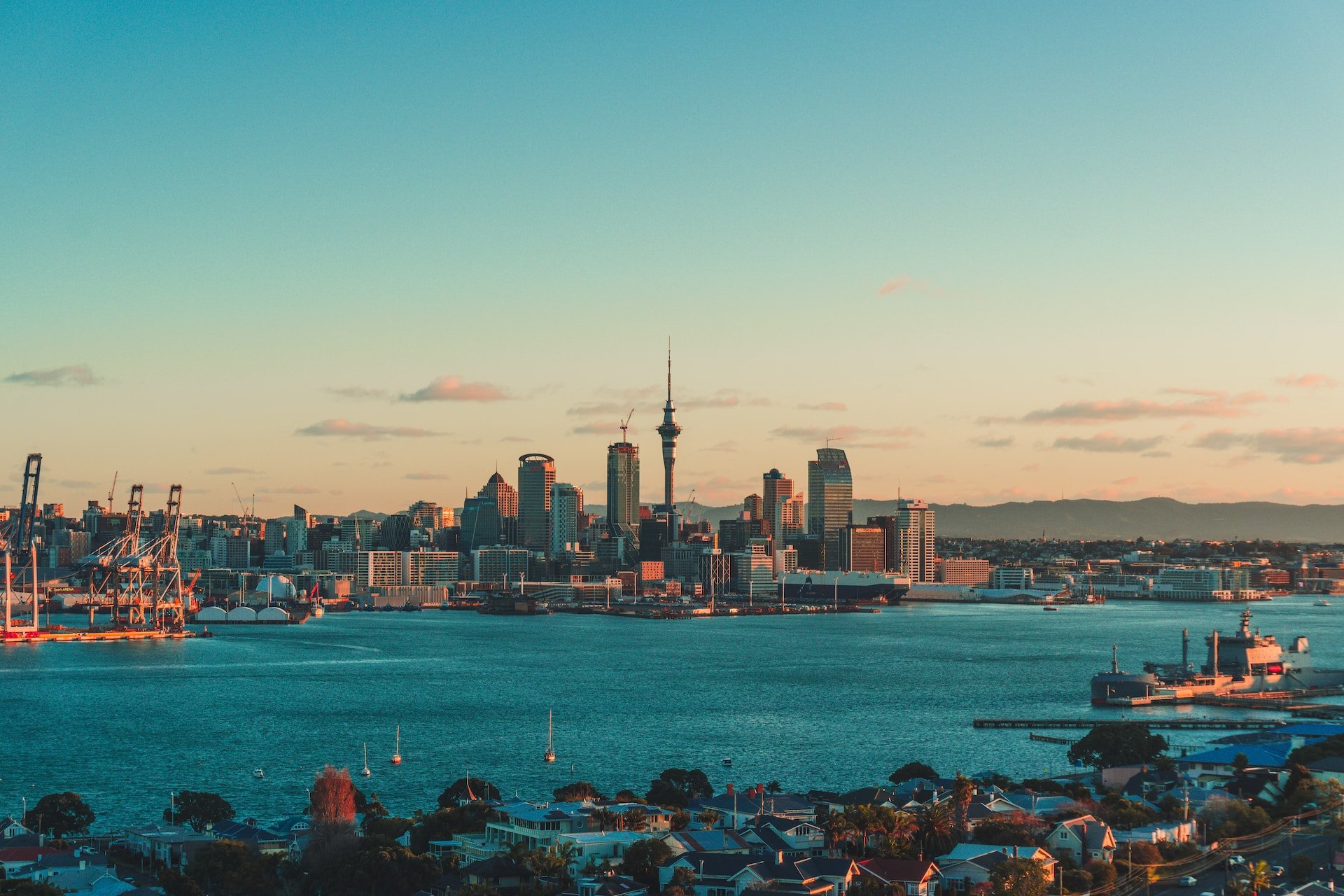 Skyline van Auckland, Nieuw-Zeeland