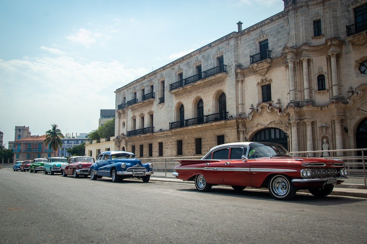 Oldtimers in de straten van Havana