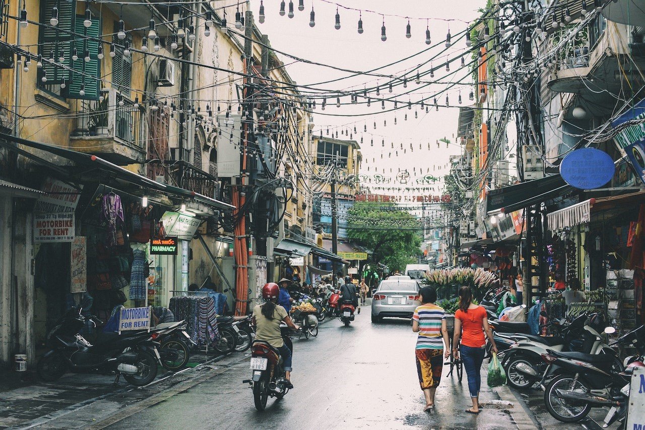 Old Quarter van Hanoi, Vietnam