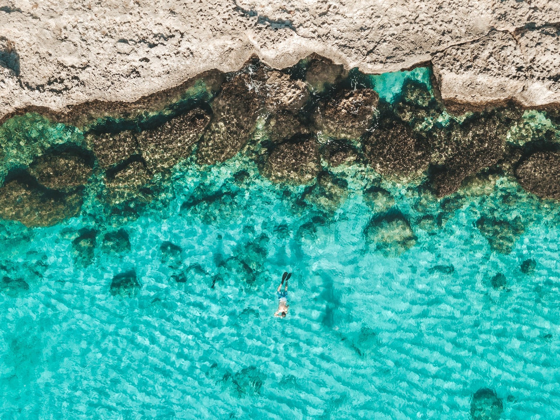 Aruba grotten en helder water