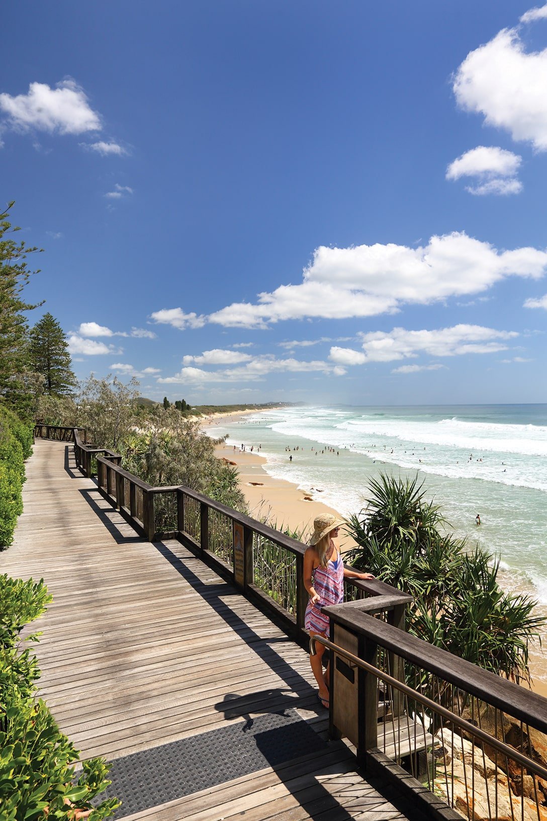 Australië boardwalk bij de kust