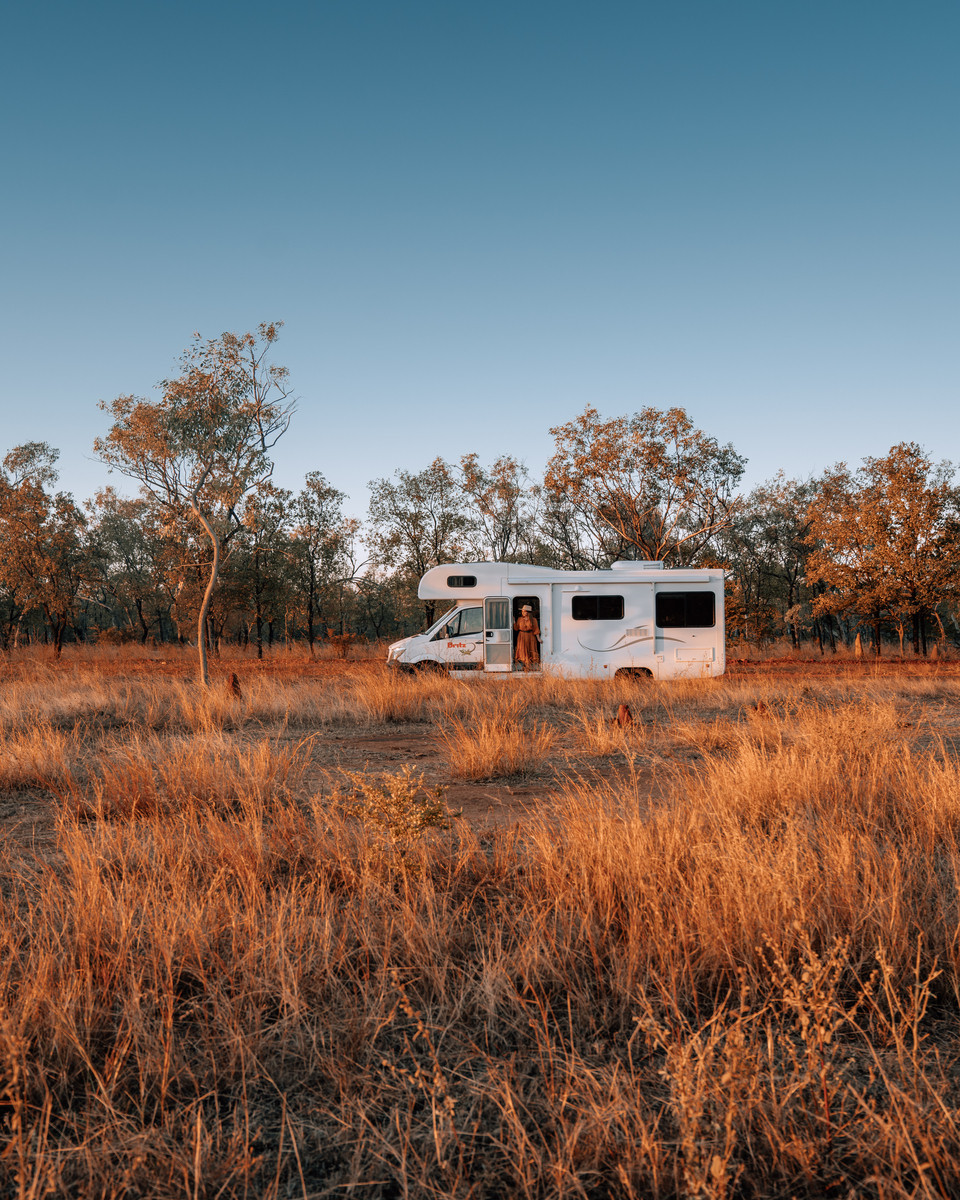 Britz camper in Australië