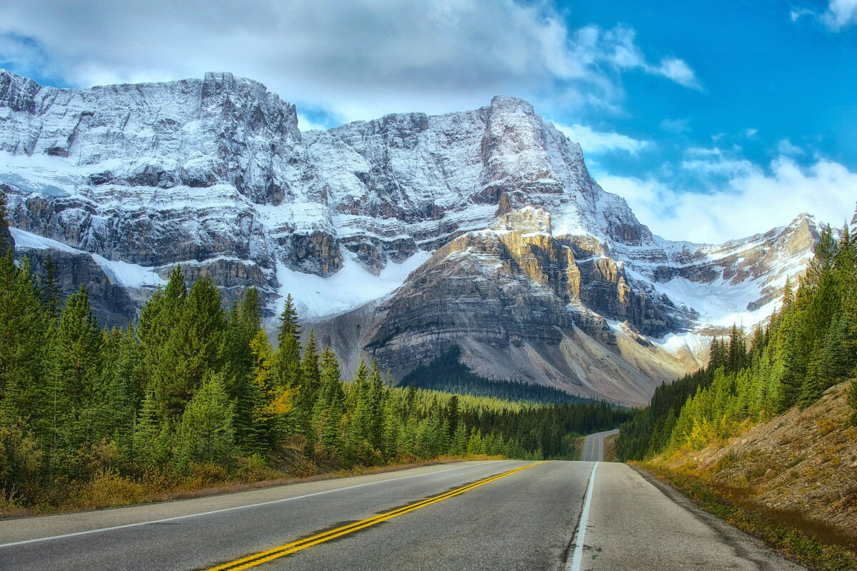 Weg in Banff, Canada