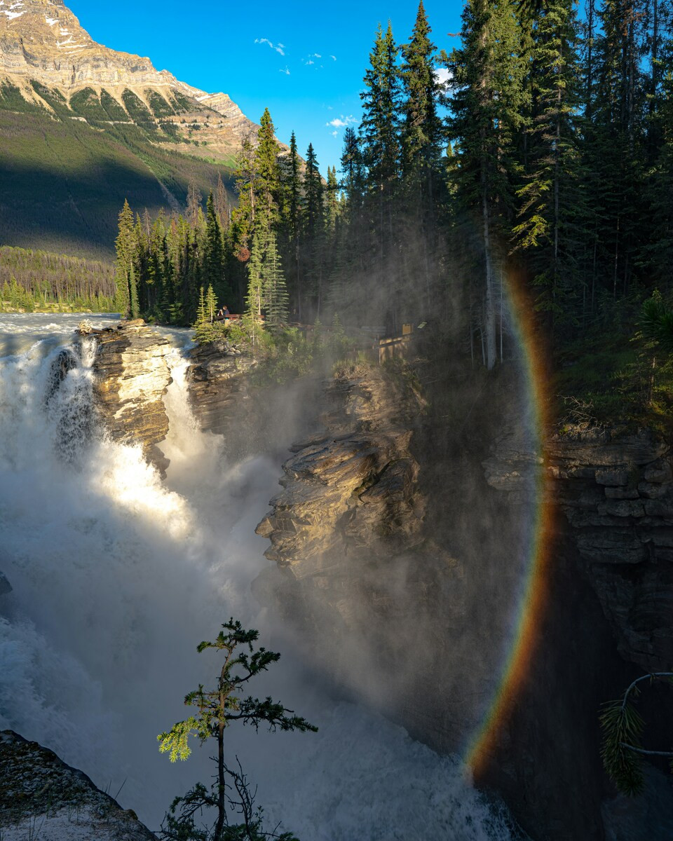 Waterval in West-Canada