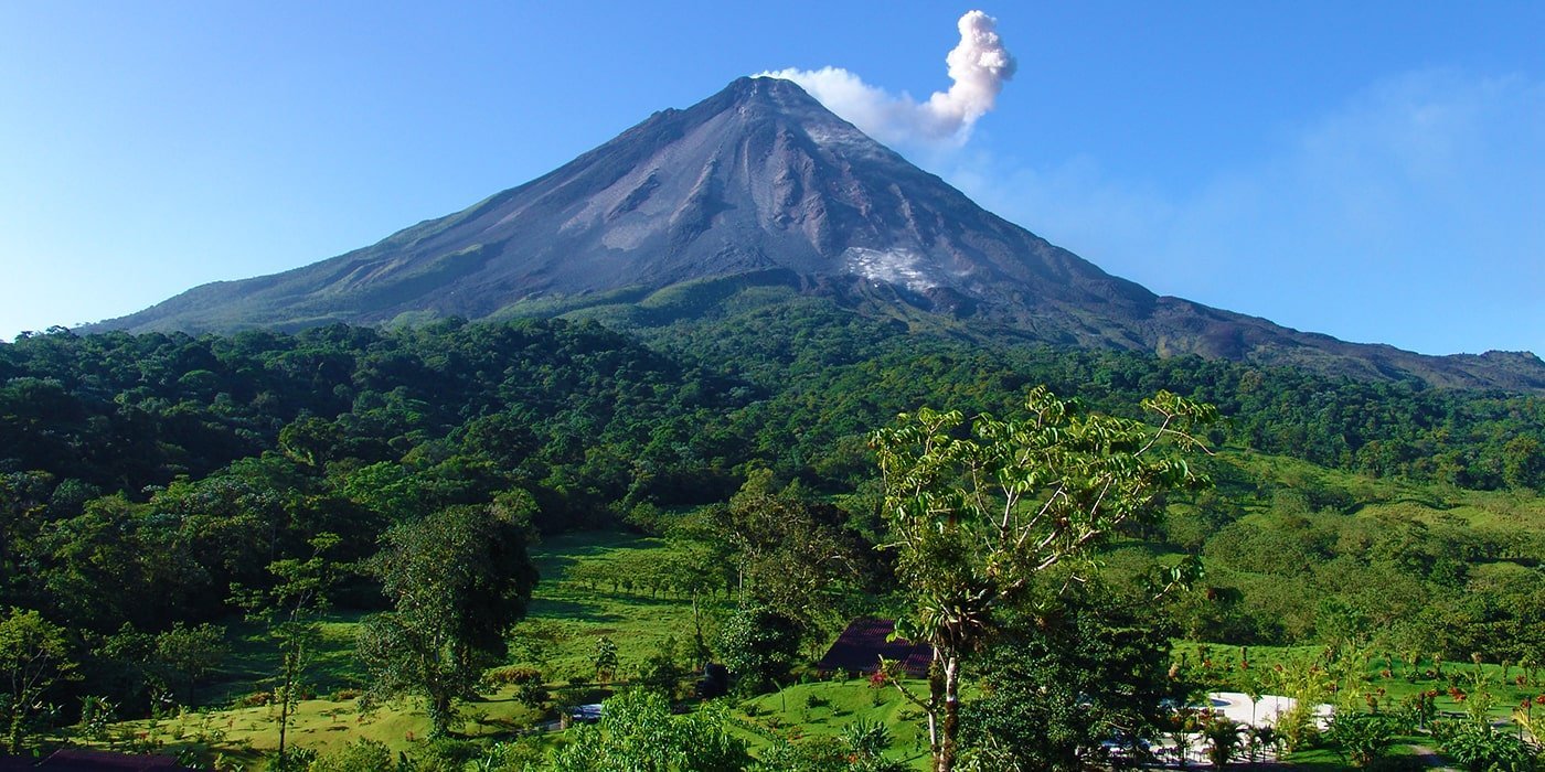 Vulkaan uitzicht Costa Rica