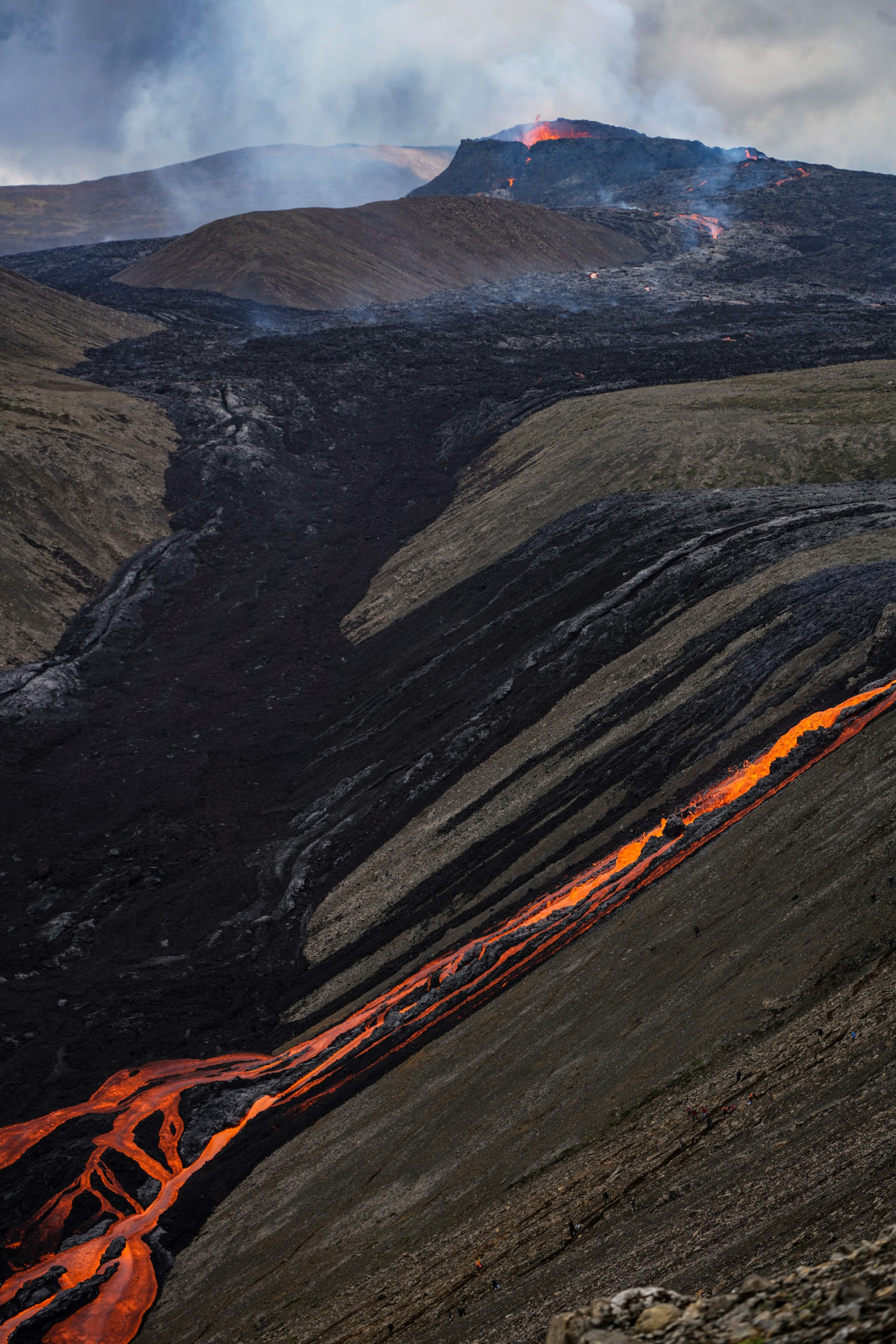 Vulkanisch landschap in IJsland