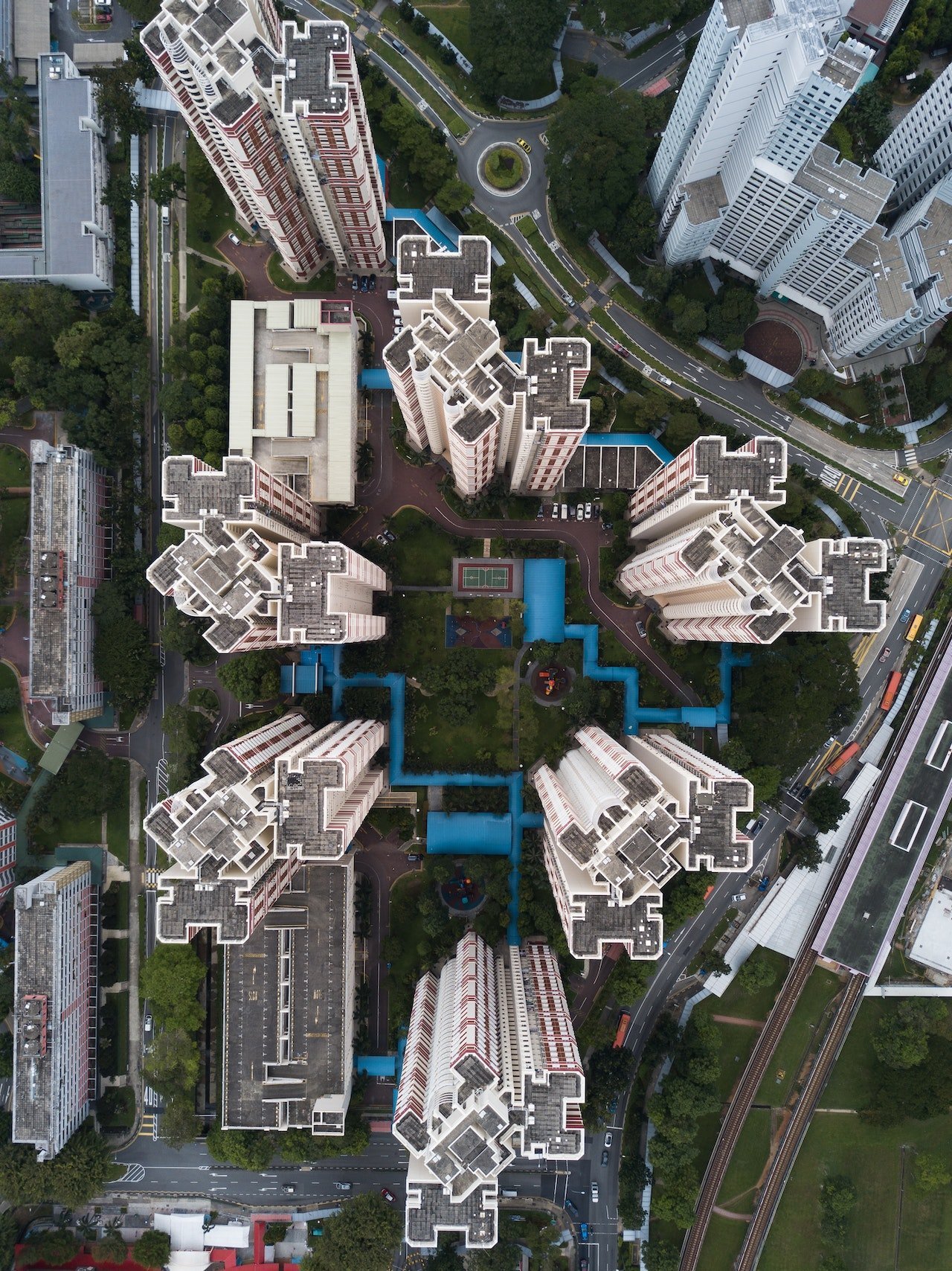 Singapore blokgebouwen