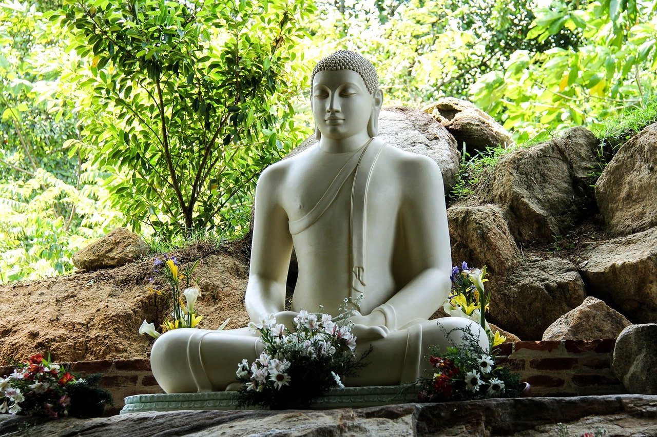 Boeddha standbeeld in Sri Lanka