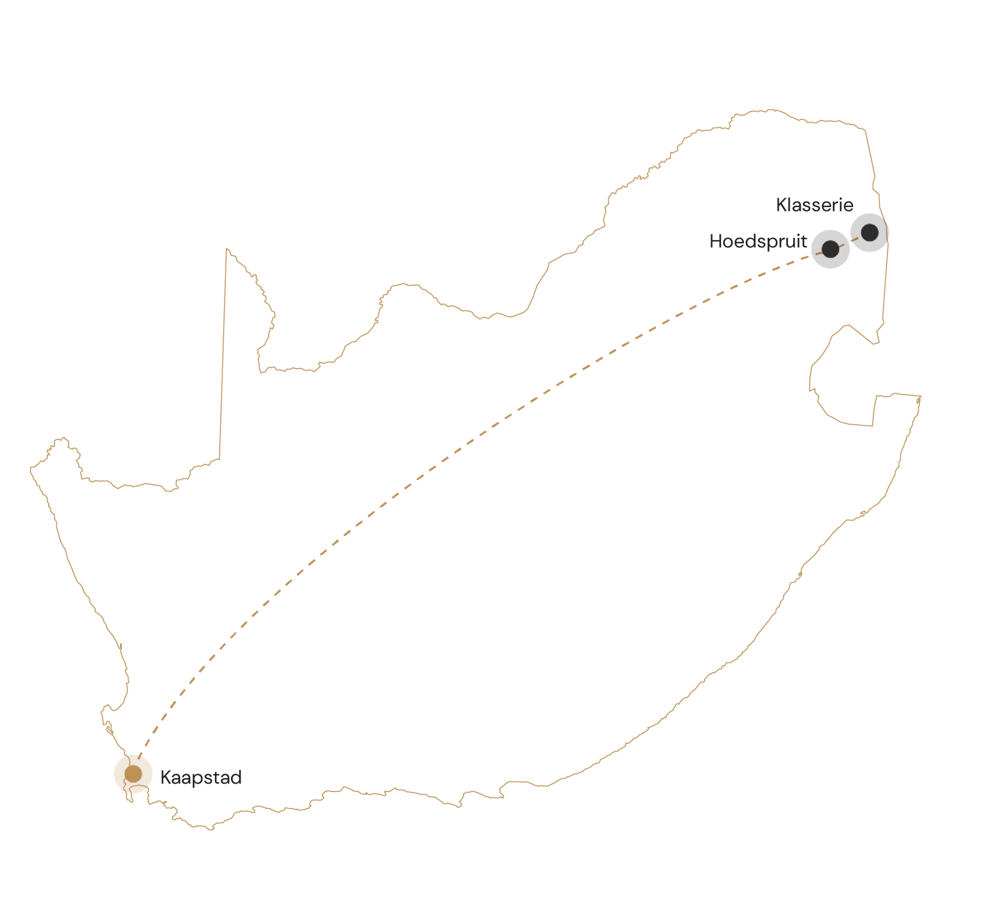 Route Kaapstad & Safari