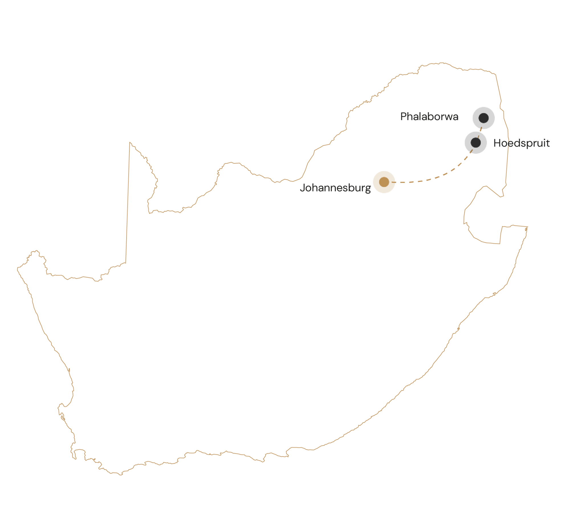 Route Krachtig Kruger
