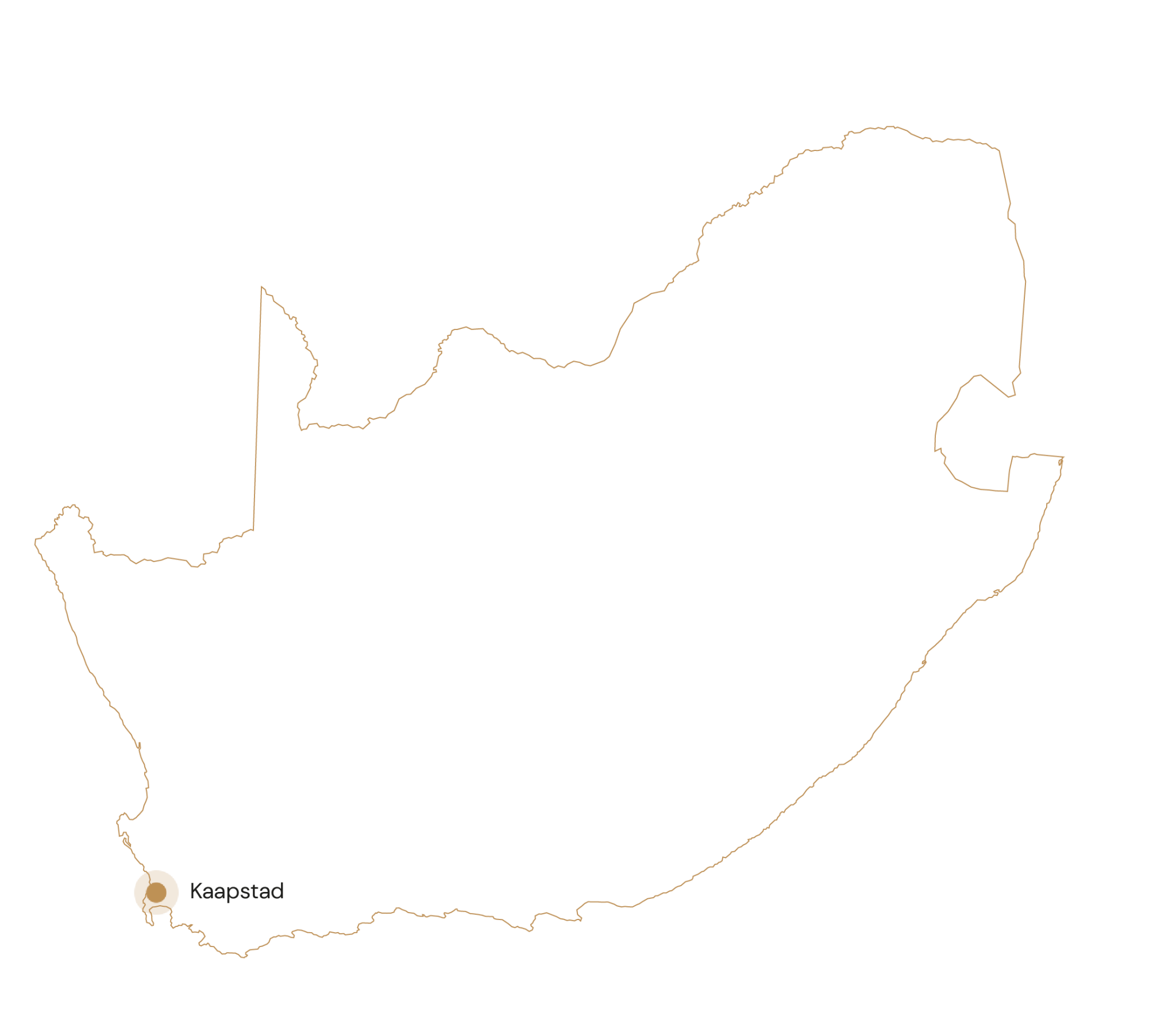 Kaart Stedenreis Kaapstad
