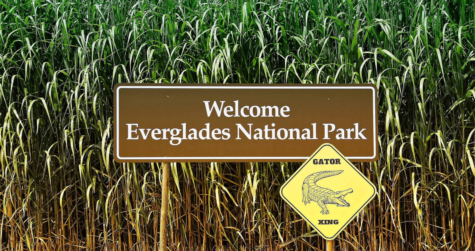 Welkomstbord Everglades National Park