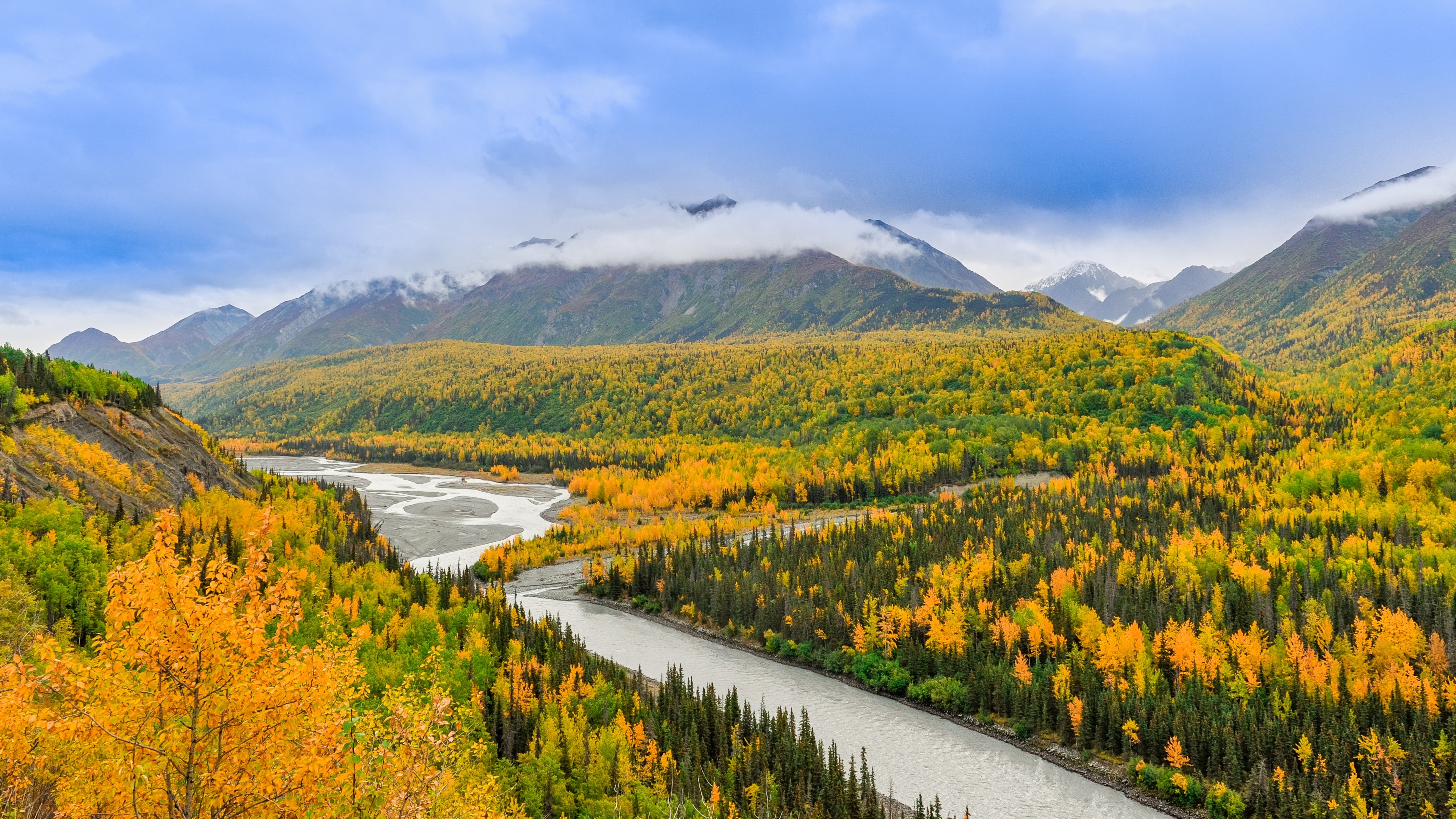 Natuurlandschap in Anchorage, Alaska