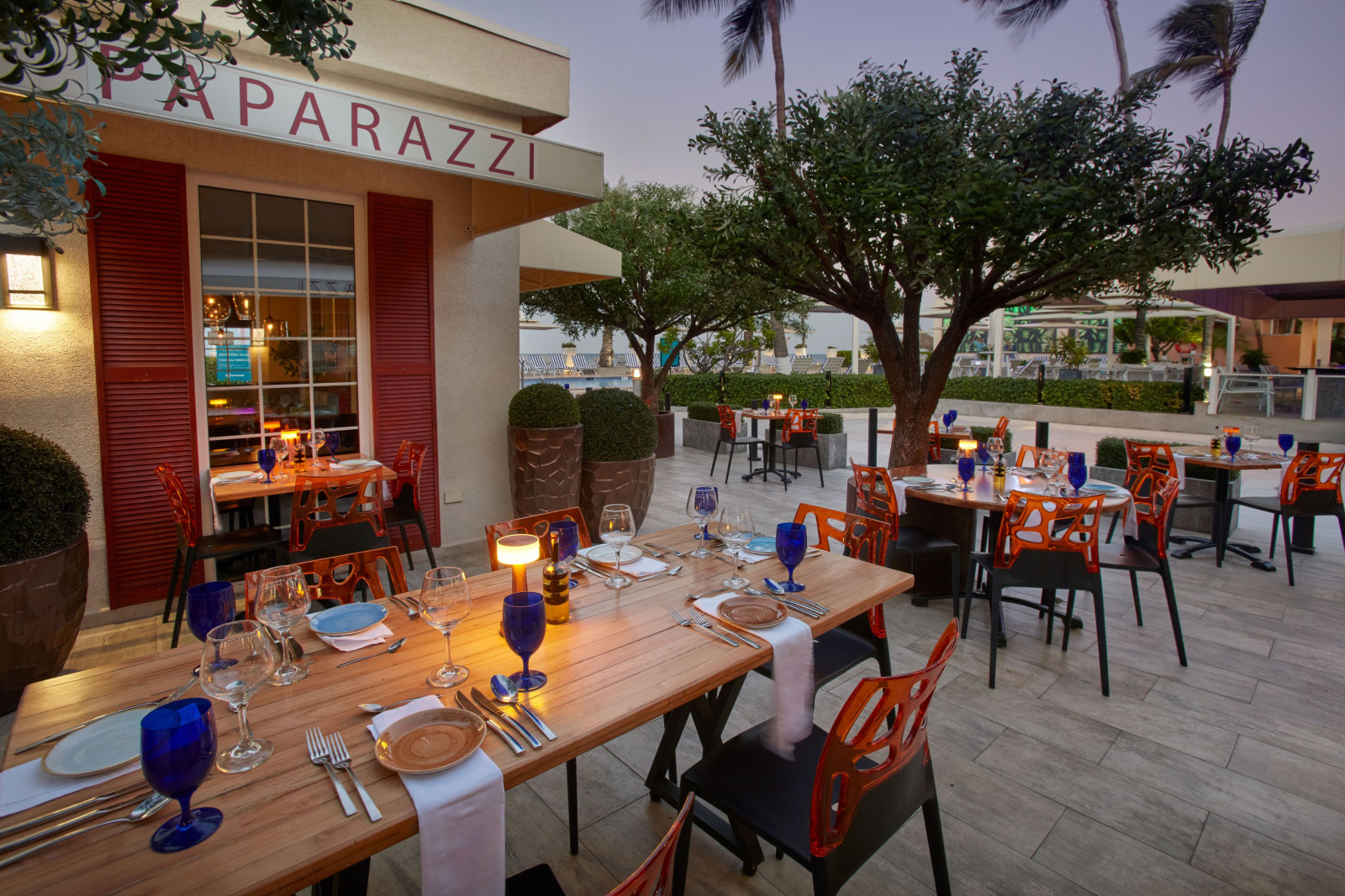 Aruba Tamarijn Aruba All Inclusive Resort restaurant Paparazzi