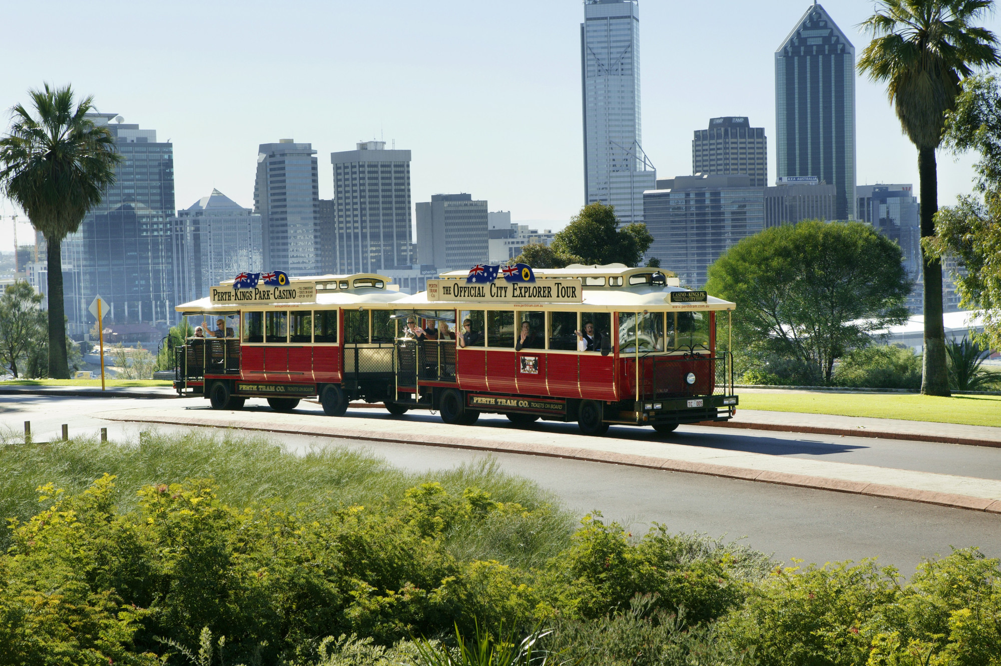 Australië Perth Kings Park tram