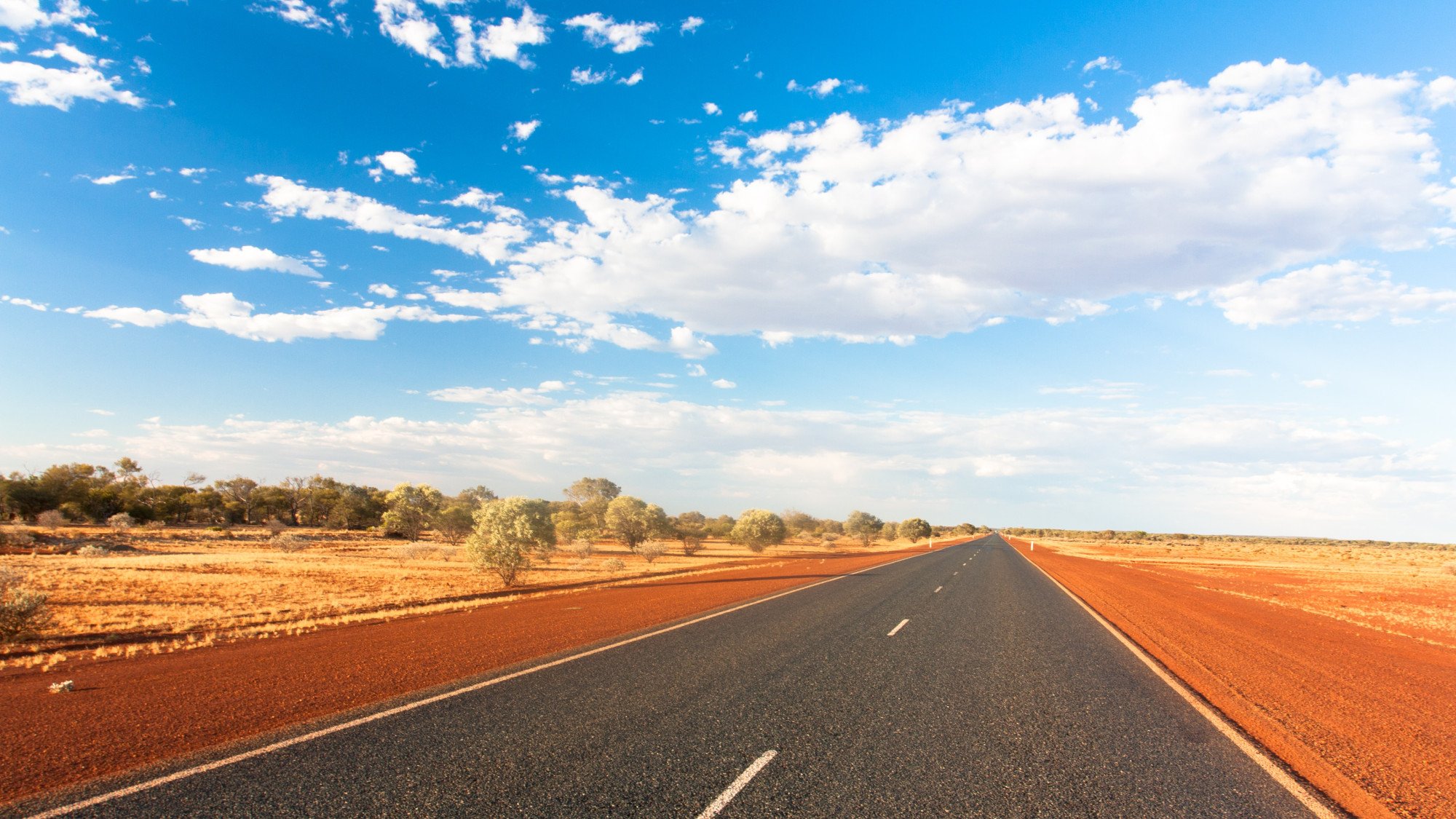 Stuart Highway in de Outback