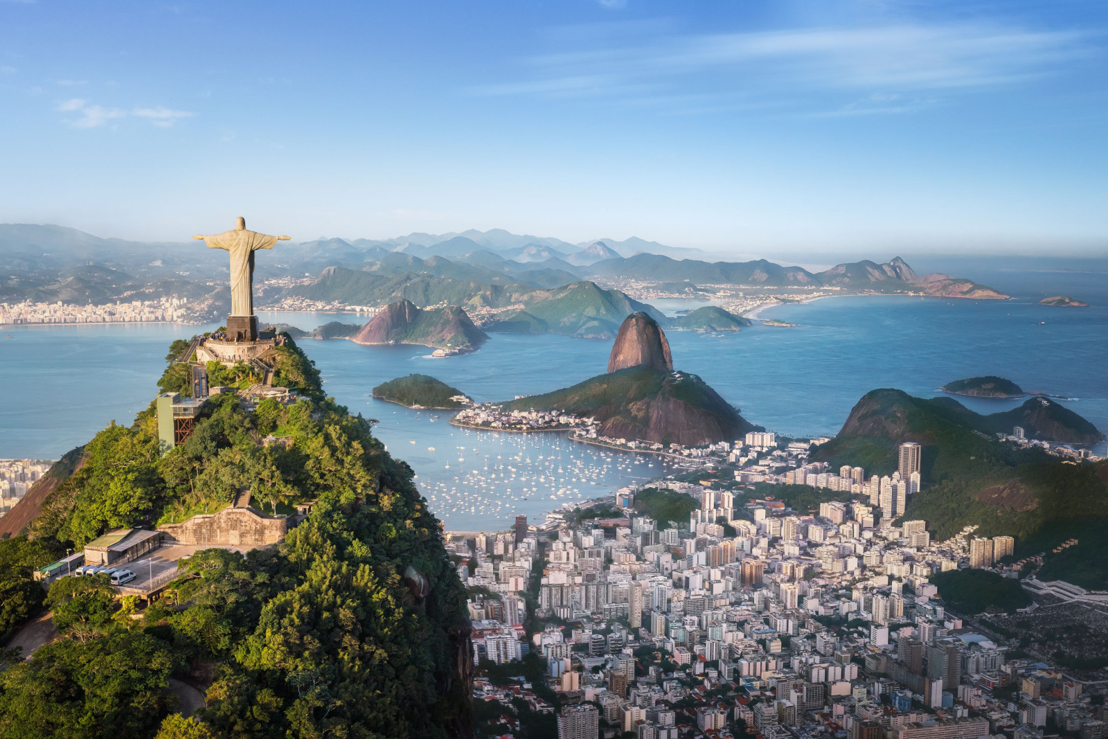 Brazilië Rio de Janeiro Corcovado & Sugerloaf Mountain