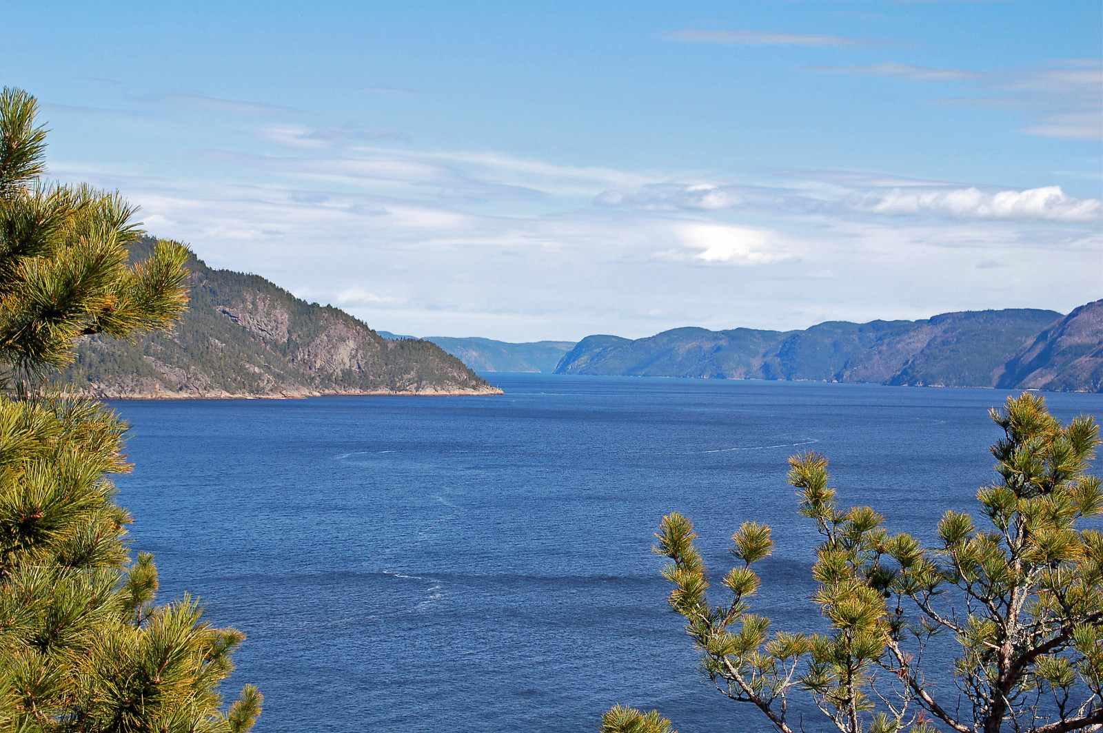 Uitzicht over het Saguenay Fjord