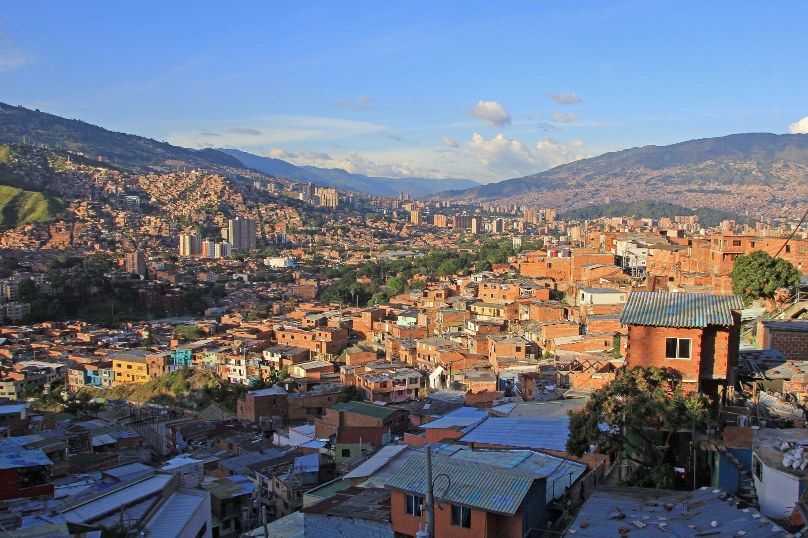 Colombia Medellín uizicht stad