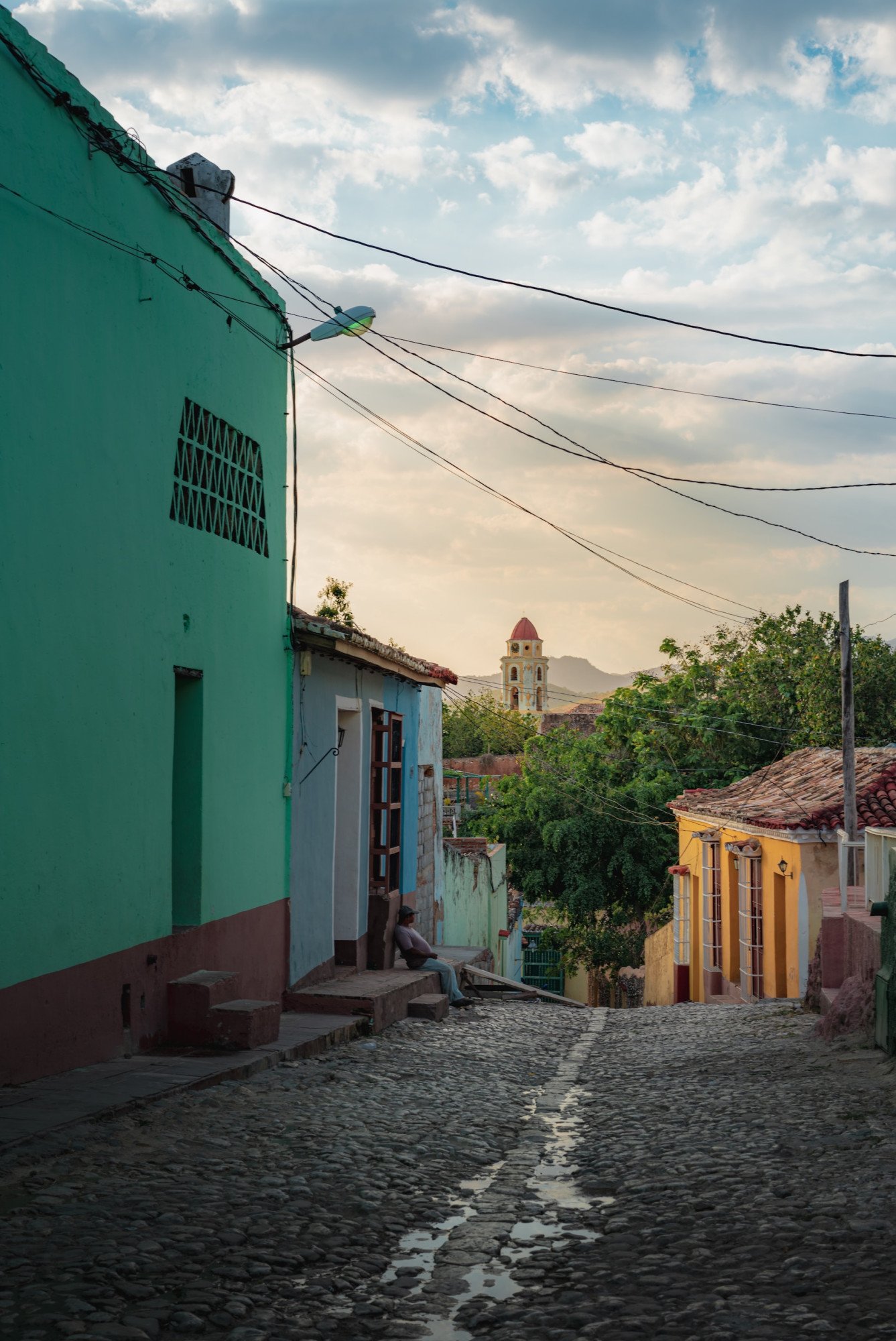 Cuba Trinidad steeg uitzicht kleurrijk gebouwen