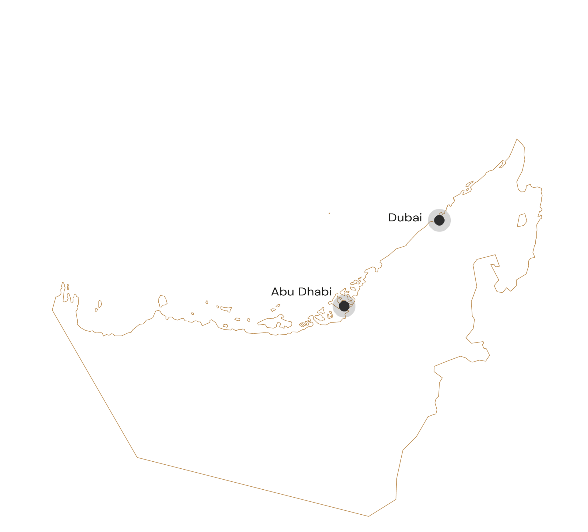 Route Dubai strandvakantie