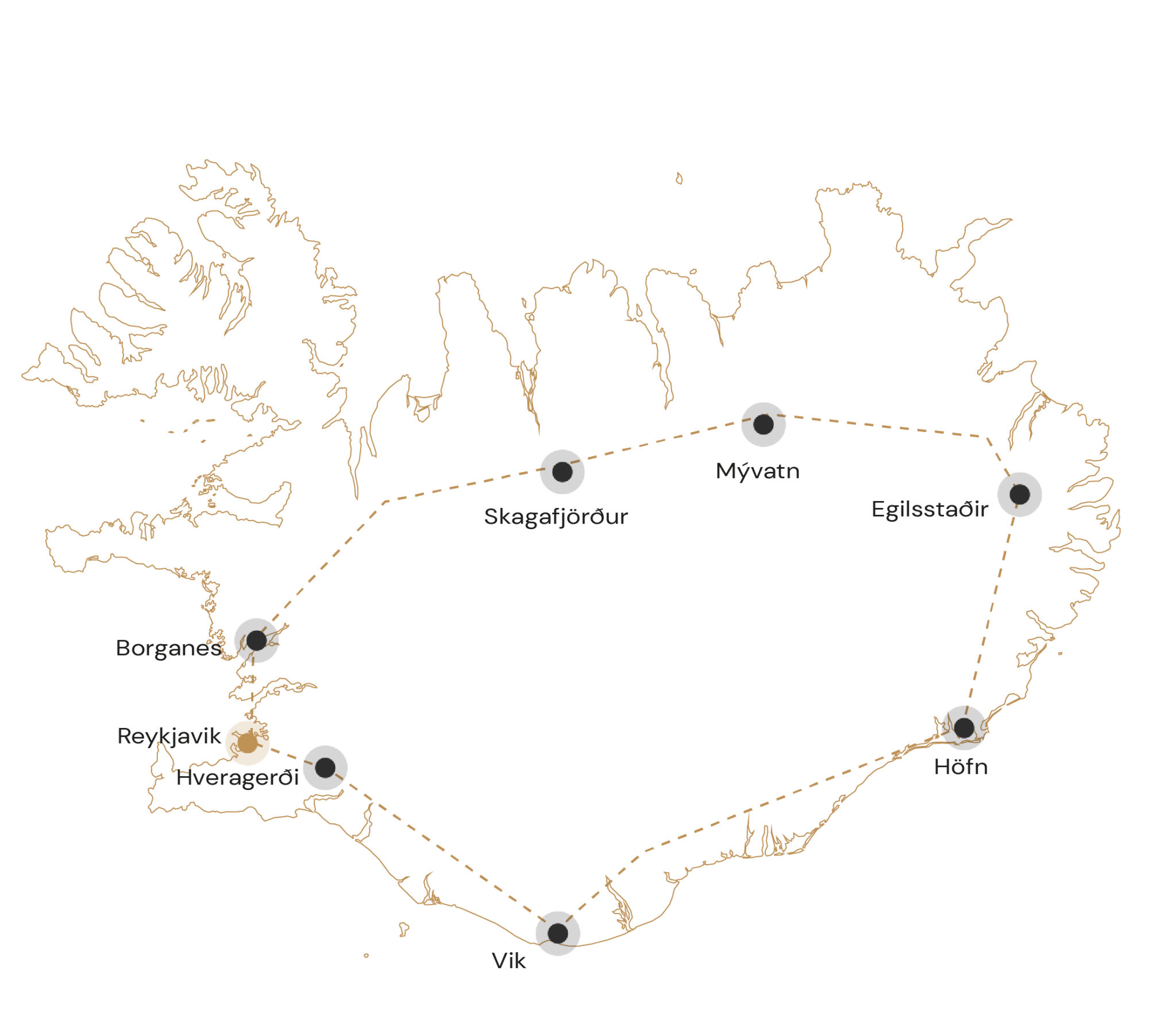 Route ongerepte natuur in IJsland