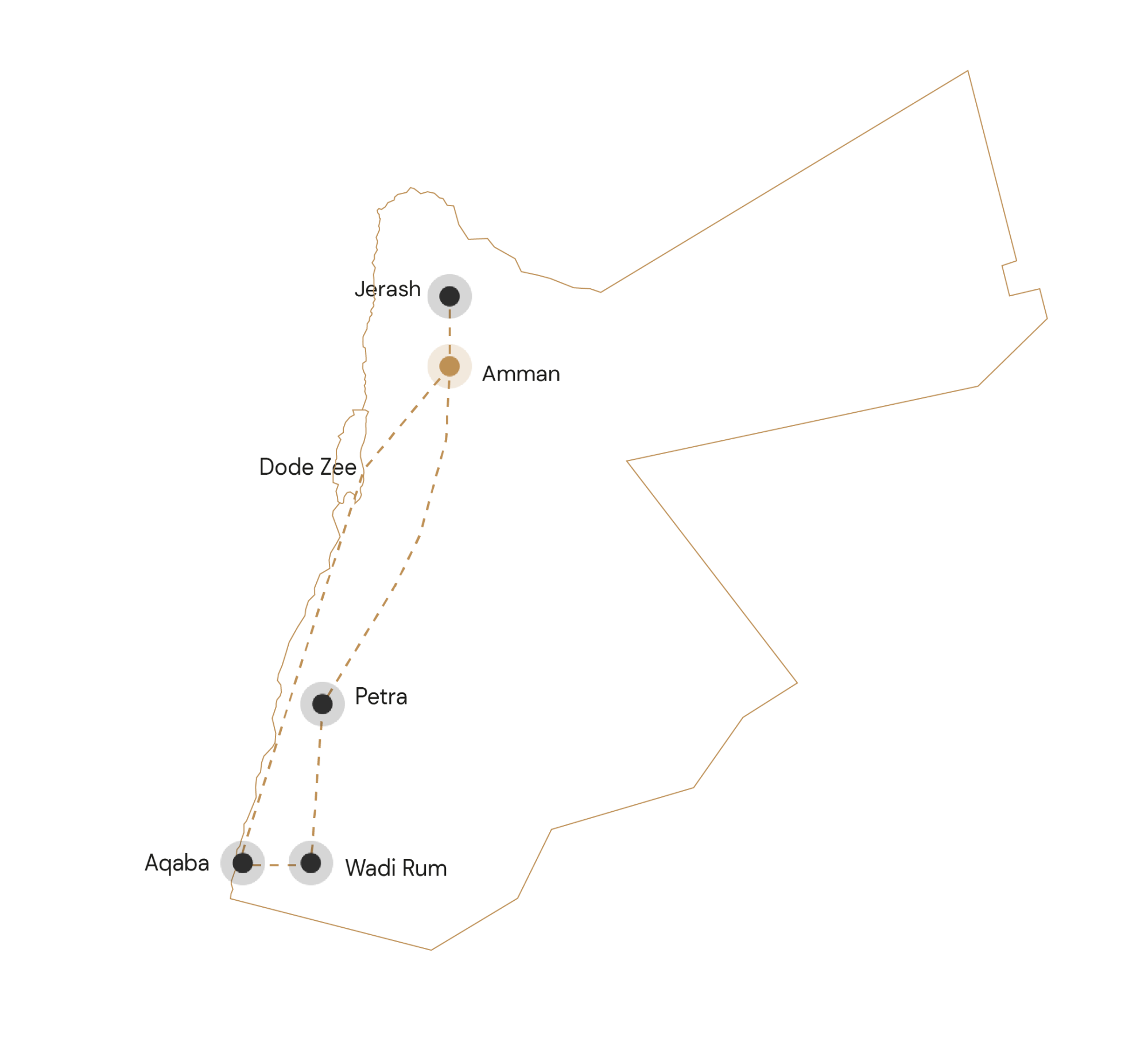 Route Rondreis Klassiek Jordanië