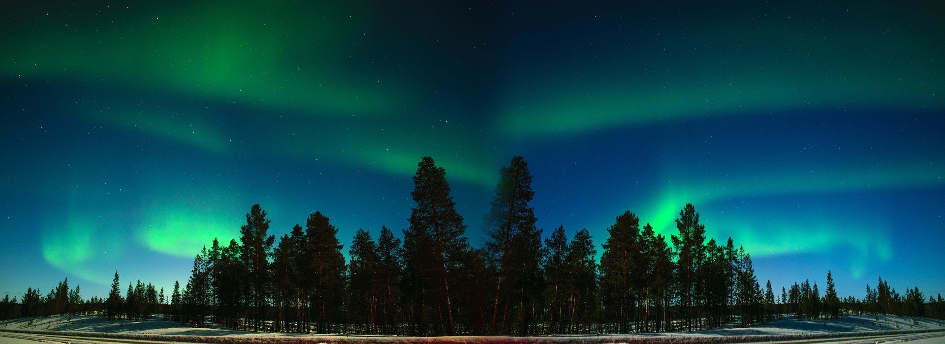 Poollicht in Noorwegen, Lapland
