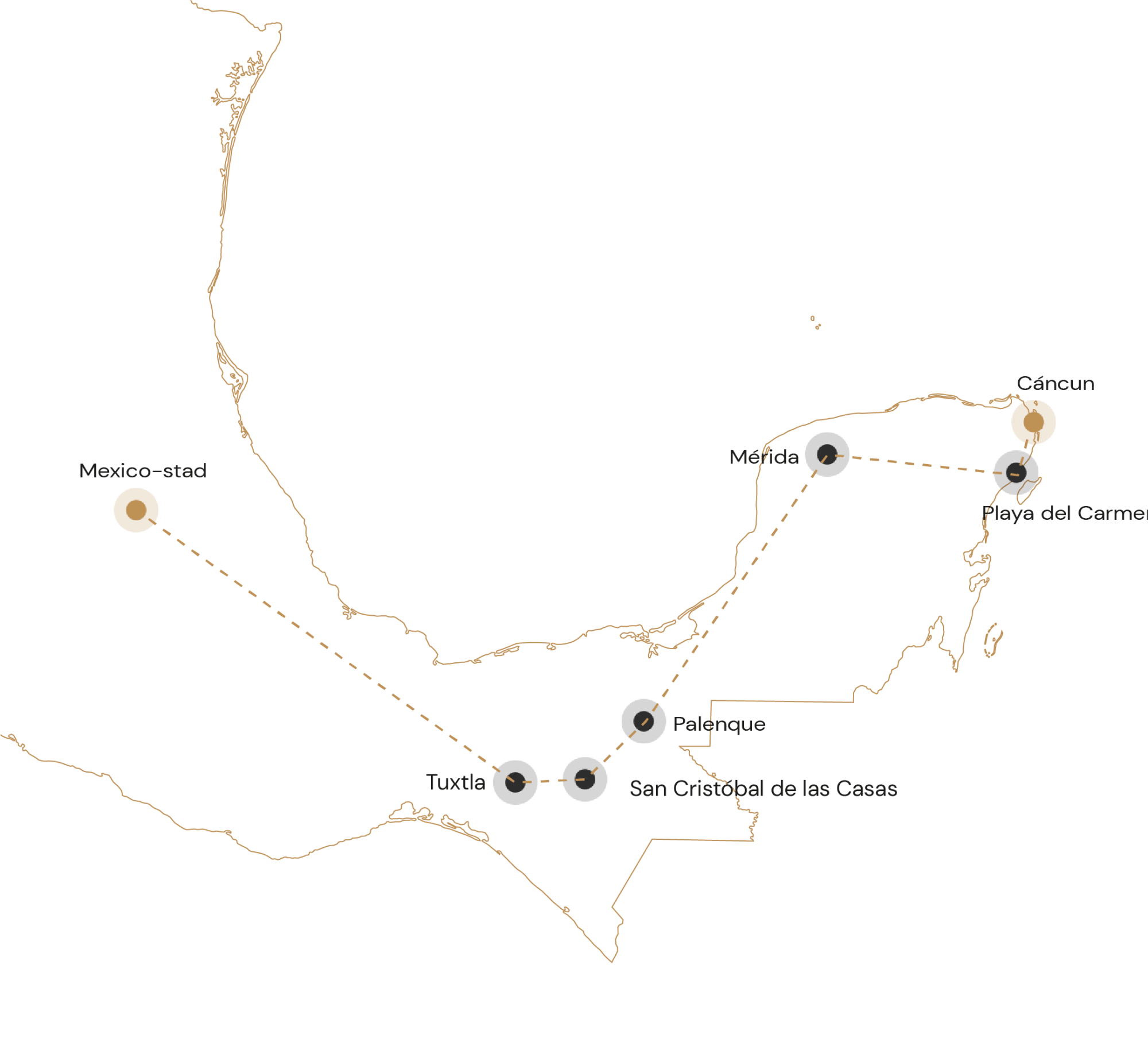 Route rondreis klassiek Mexico