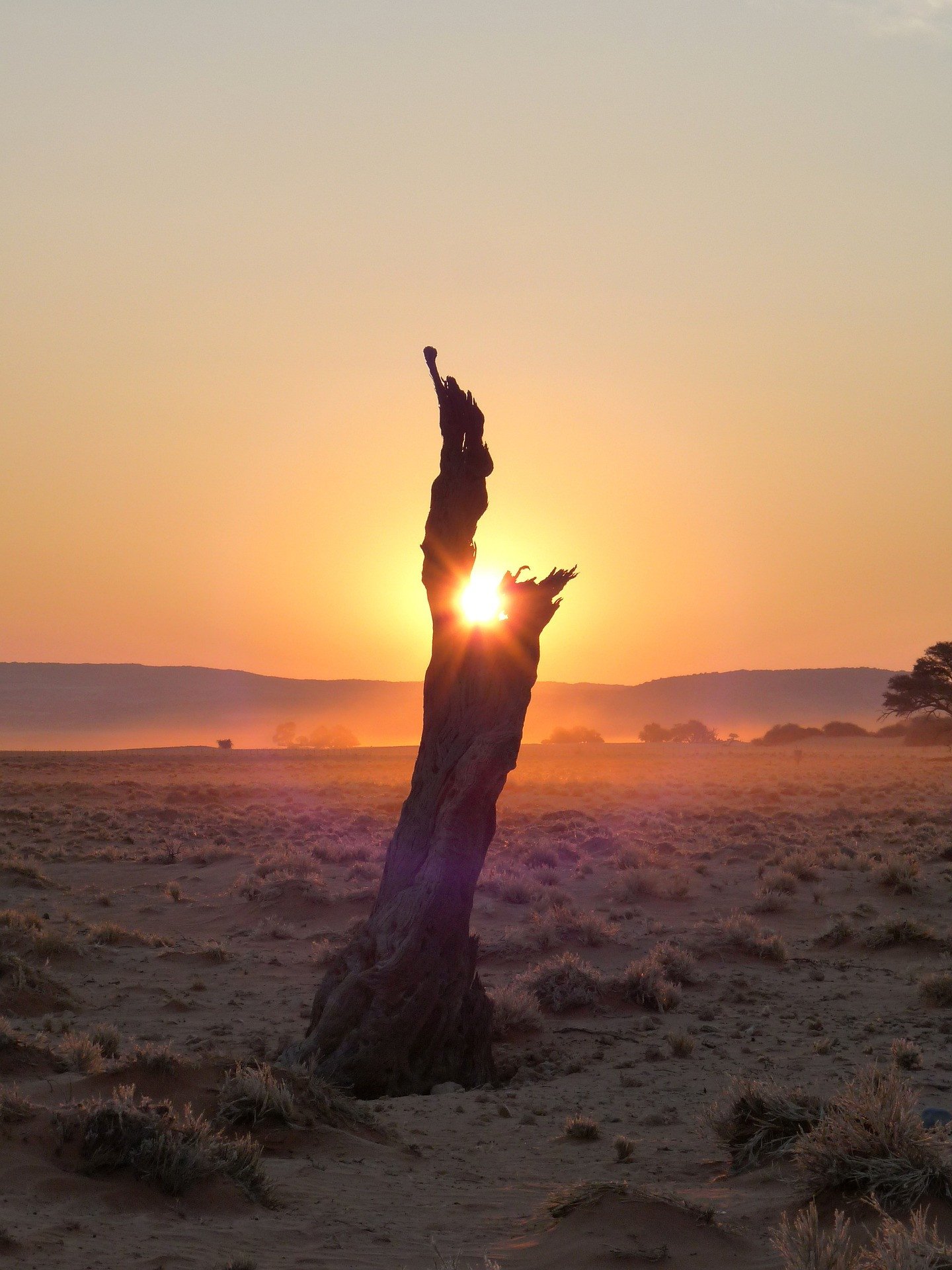 Namibië zonsondergang