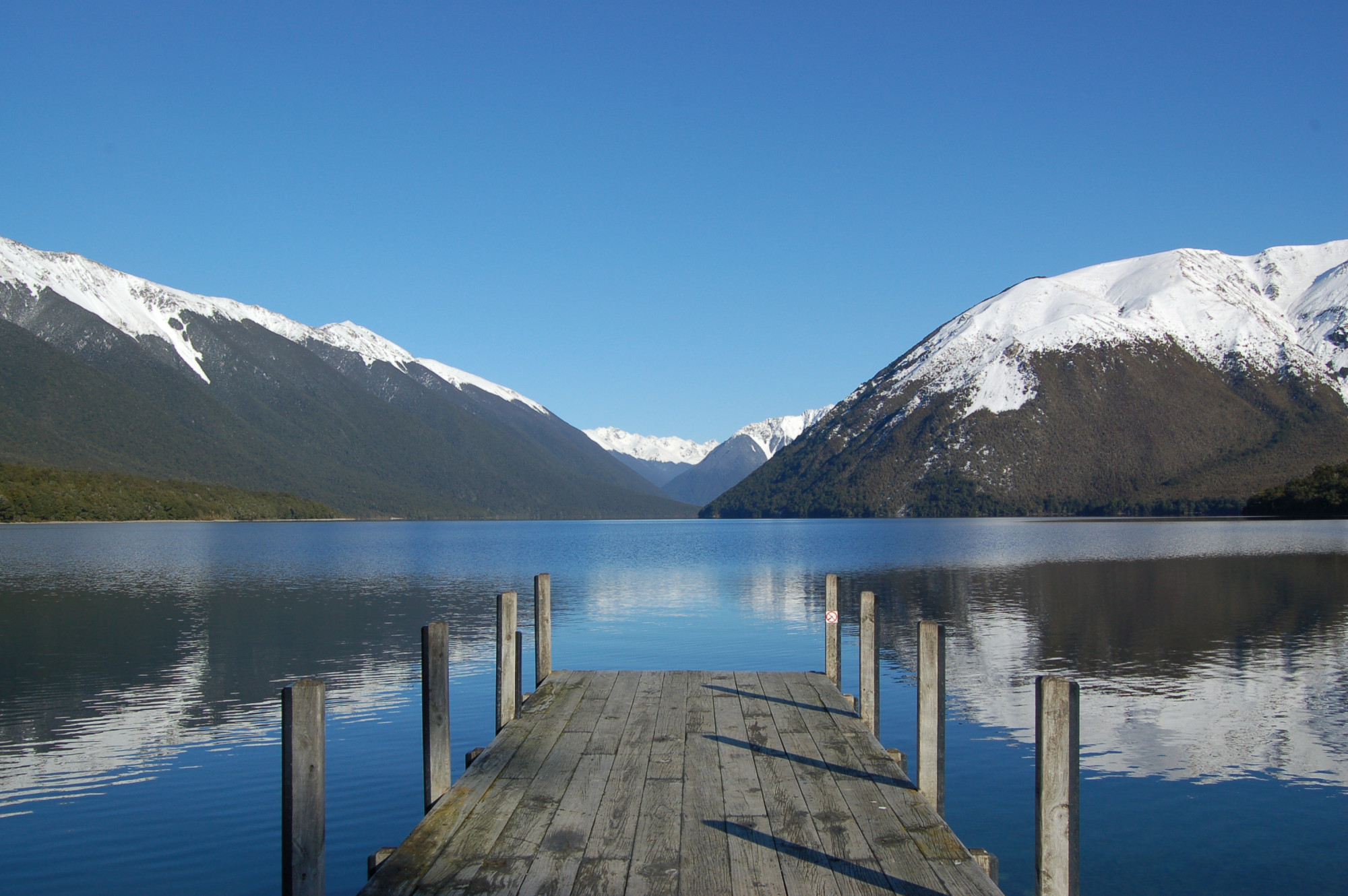 Nieuw-Zeeland Nelson Lakes National Park bergen meer