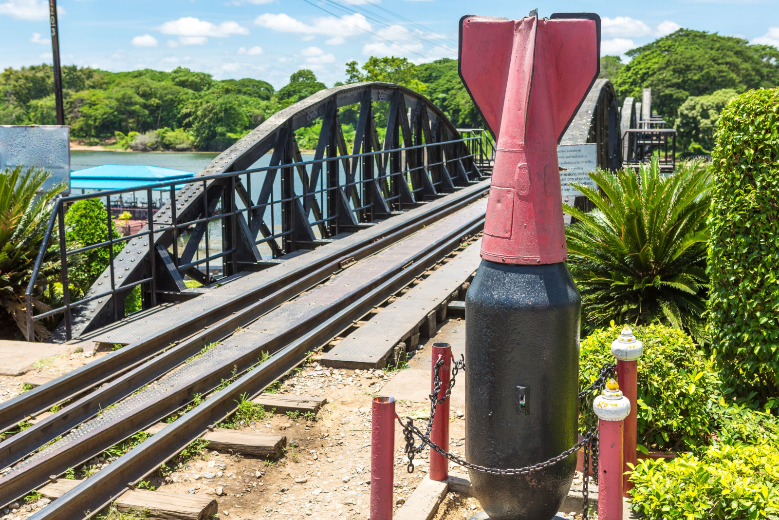Thailand Kanchanaburi bridge of the river Kwai