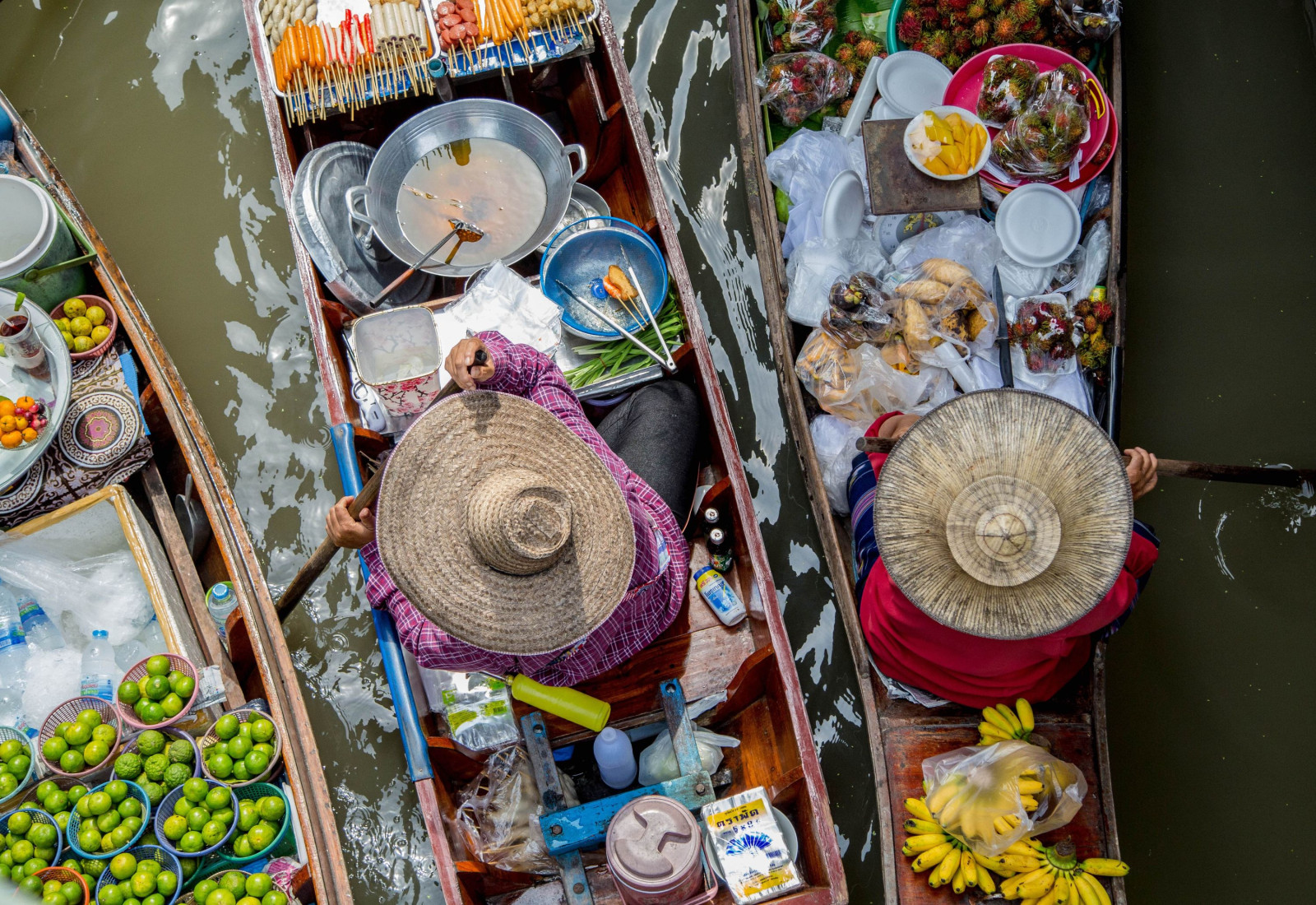 Thailand floating market