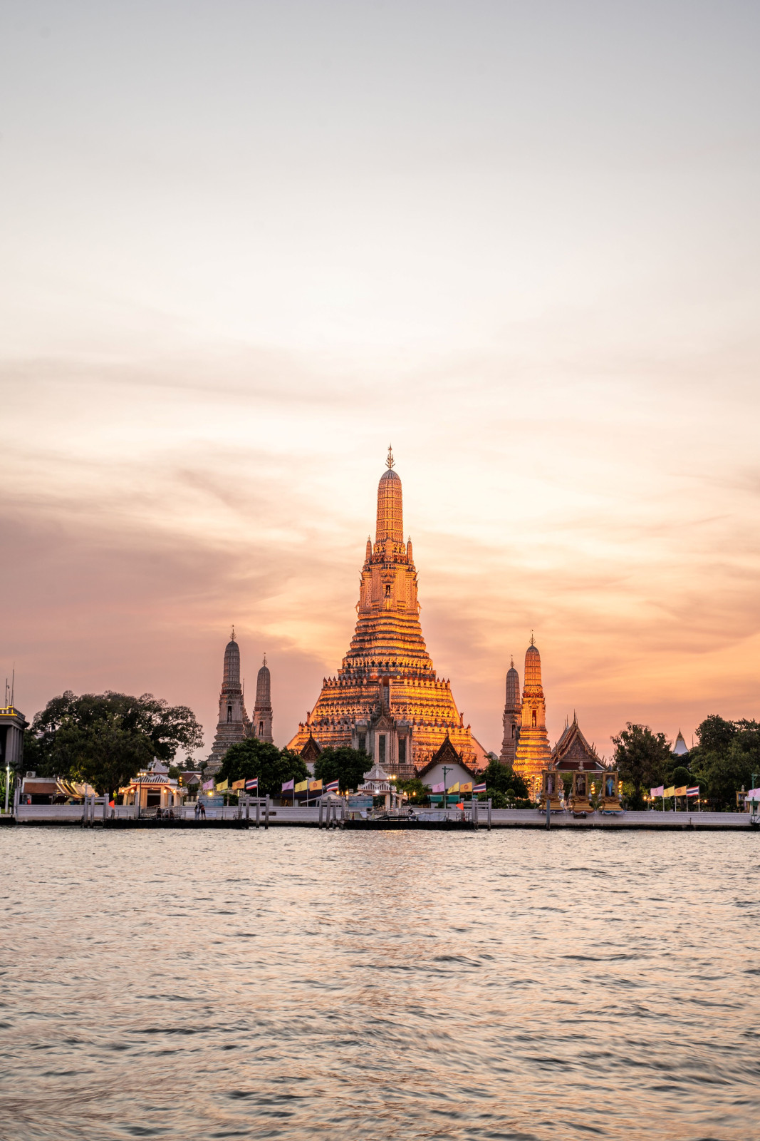 Thailand Bangkok tempel Chao Praya rivier