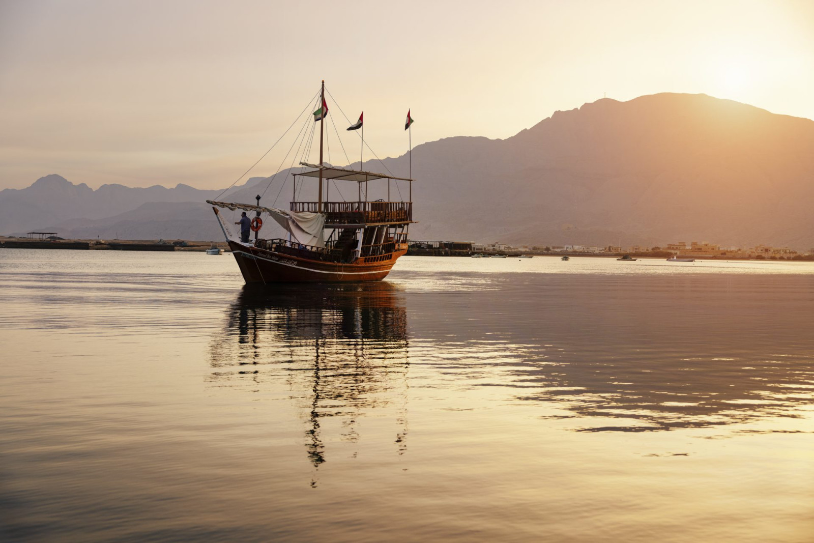 Traditionele boot in Ras al Khaimah