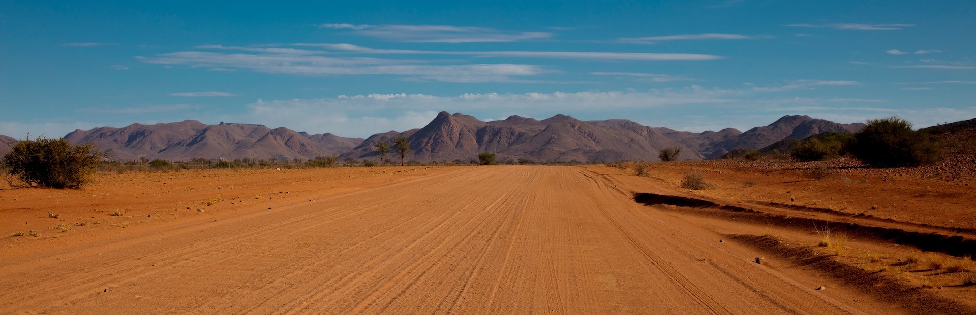 Zandweg in Namibië