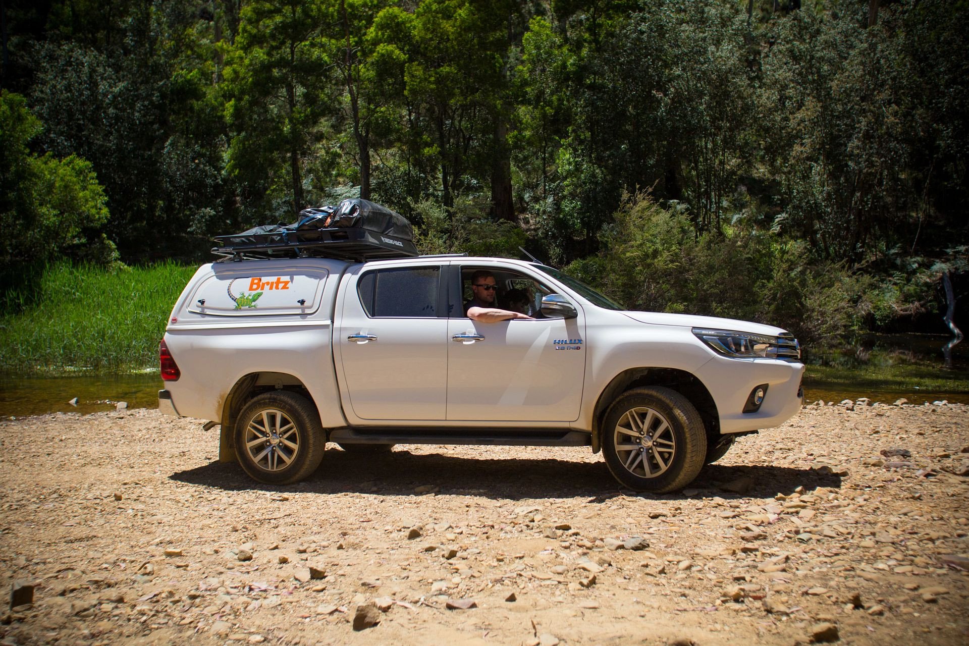 Britz AU Outback 4WD in de natuur
