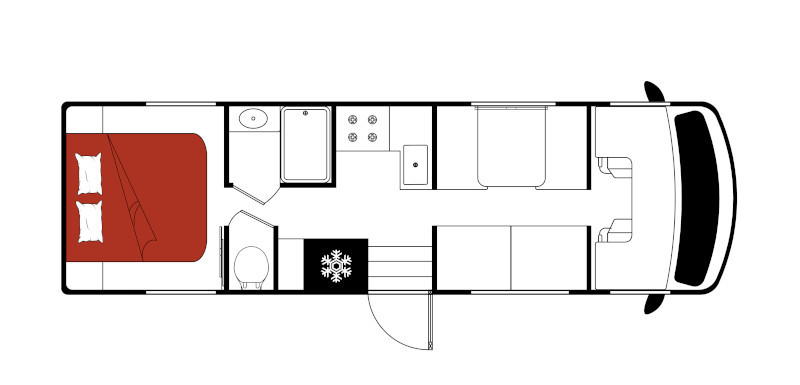 El Monte USA Class C Large plattegrond dag